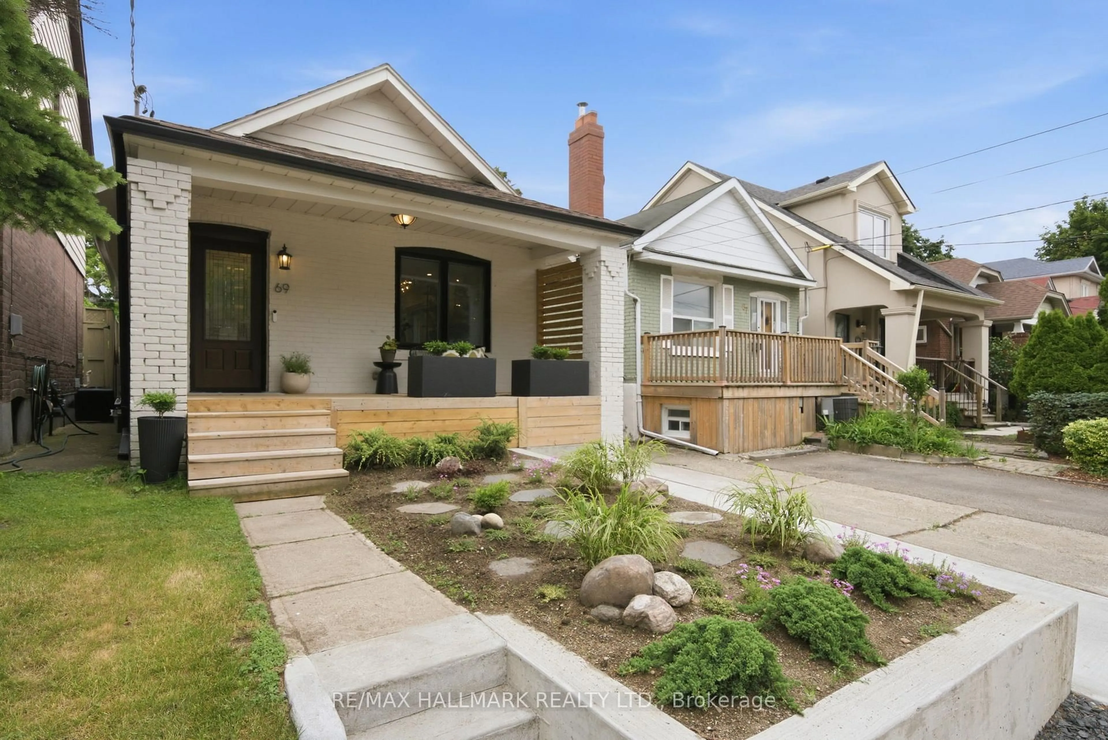 Home with brick exterior material, street for 69 Gatwick Ave, Toronto Ontario M4C 1W4