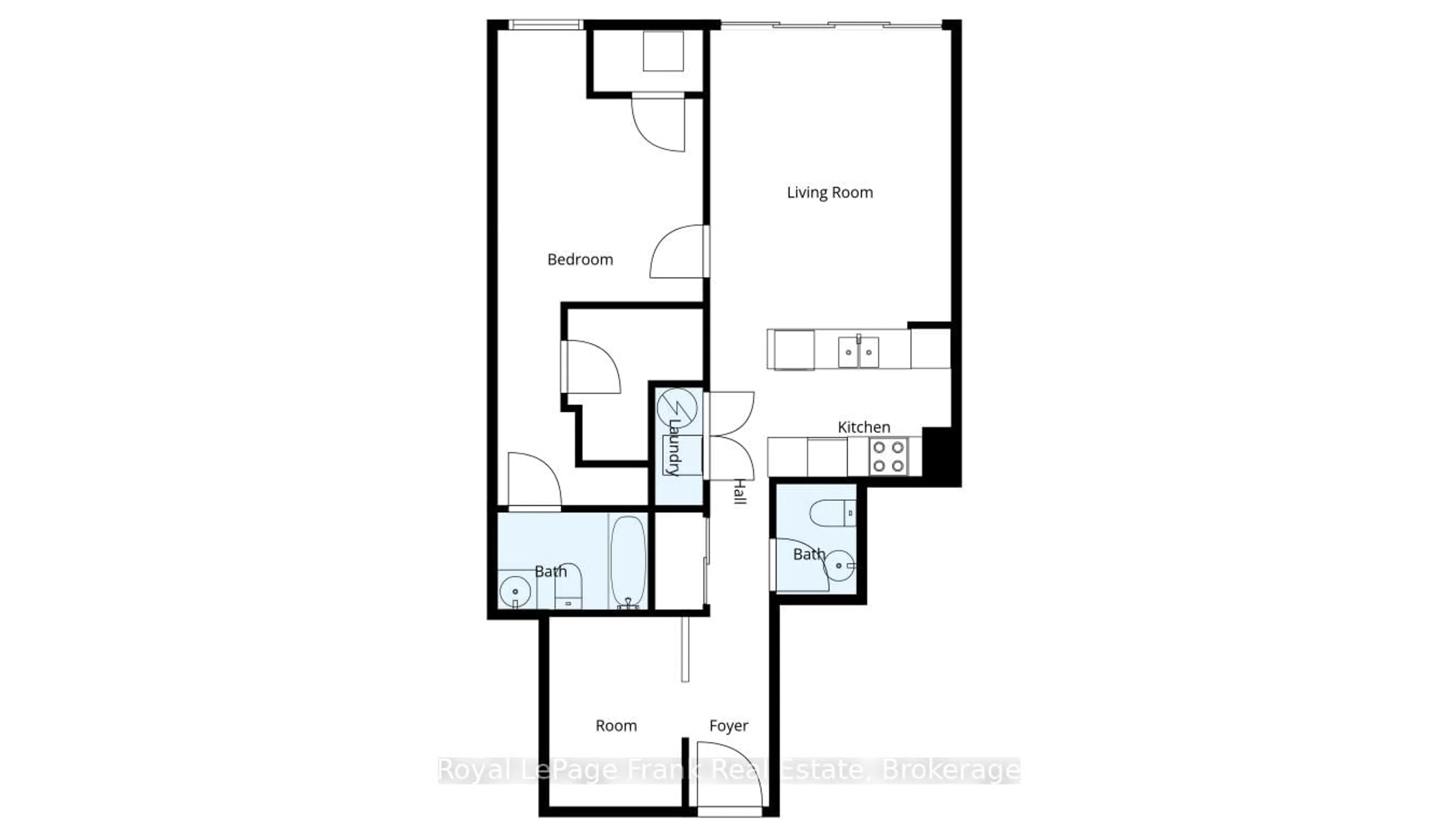 Floor plan for 44 Bond St #306, Oshawa Ontario L1G 6R2