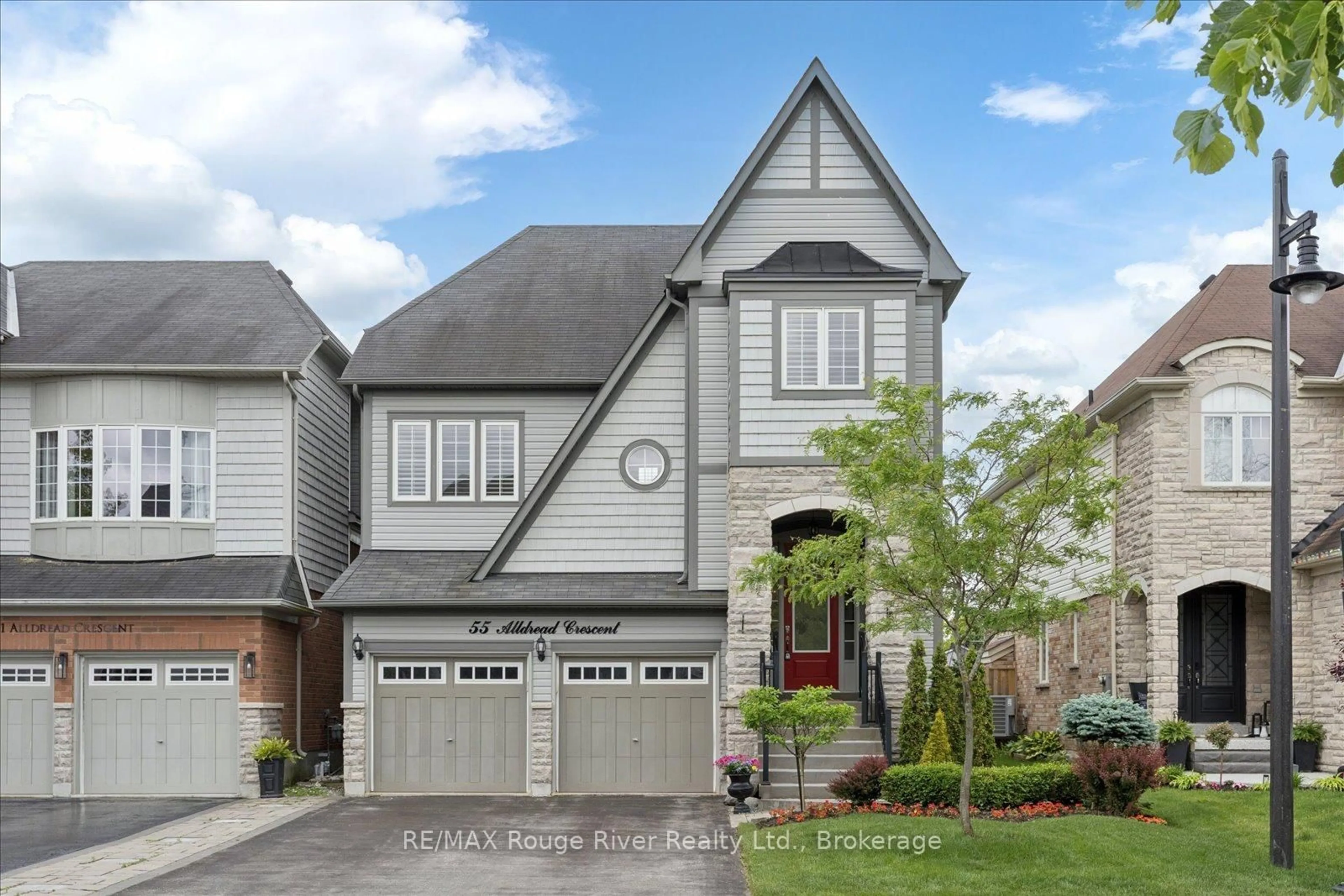 Home with brick exterior material, street for 55 Alldread Cres, Clarington Ontario L1B 0C2
