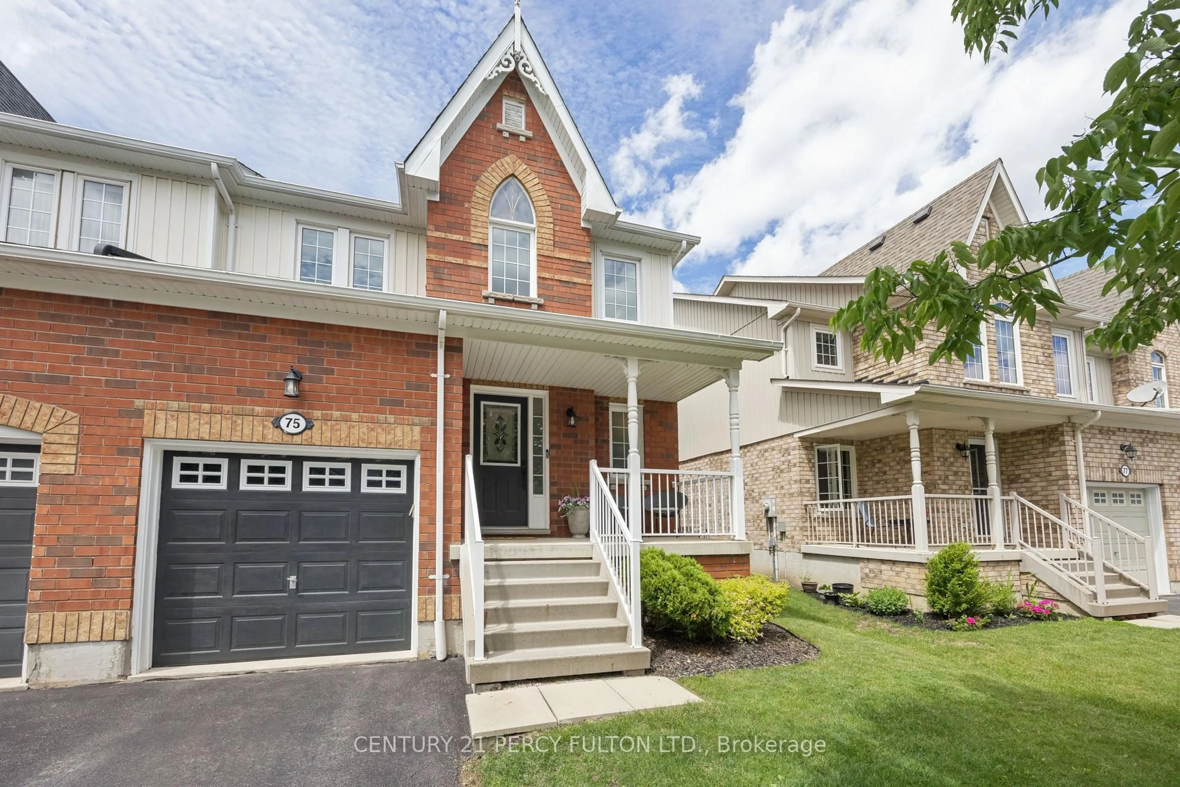 Home with brick exterior material, street for 75 Barchester Cres, Whitby Ontario L1M 2L6