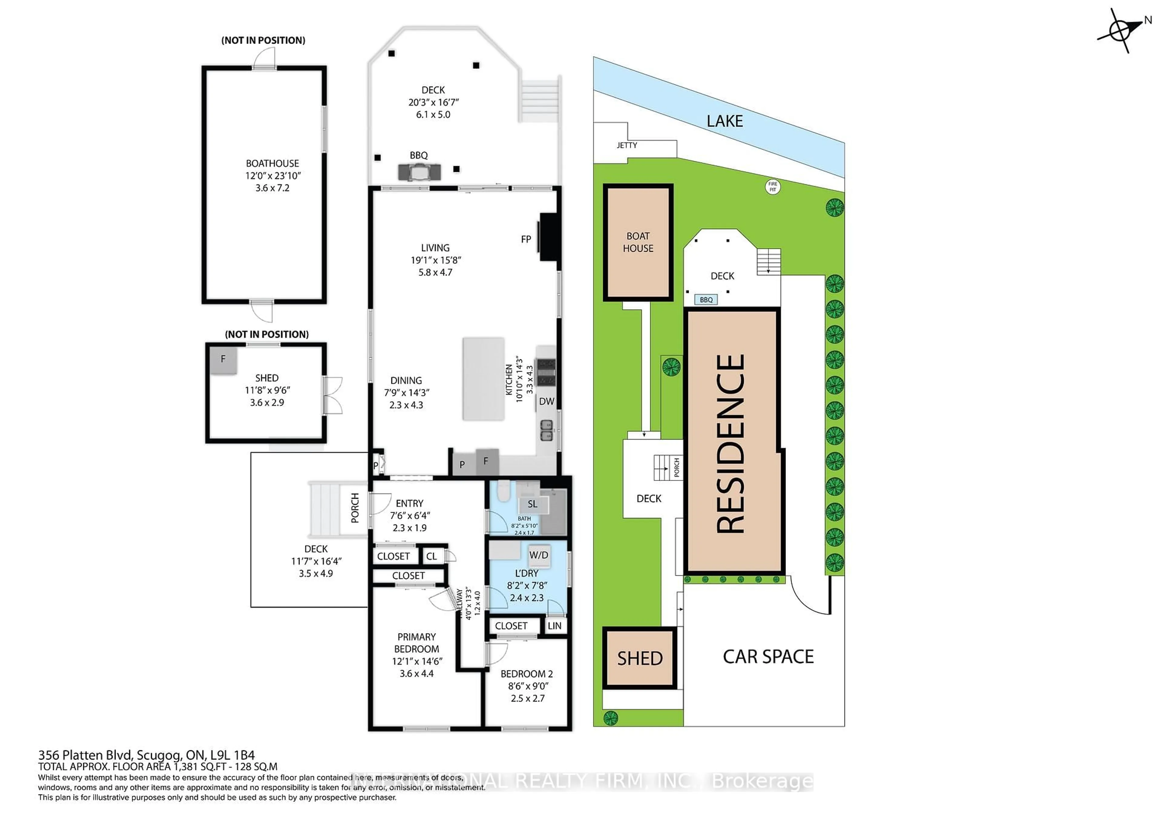 Floor plan for 356 Platten Blvd, Scugog Ontario L9L 1B4