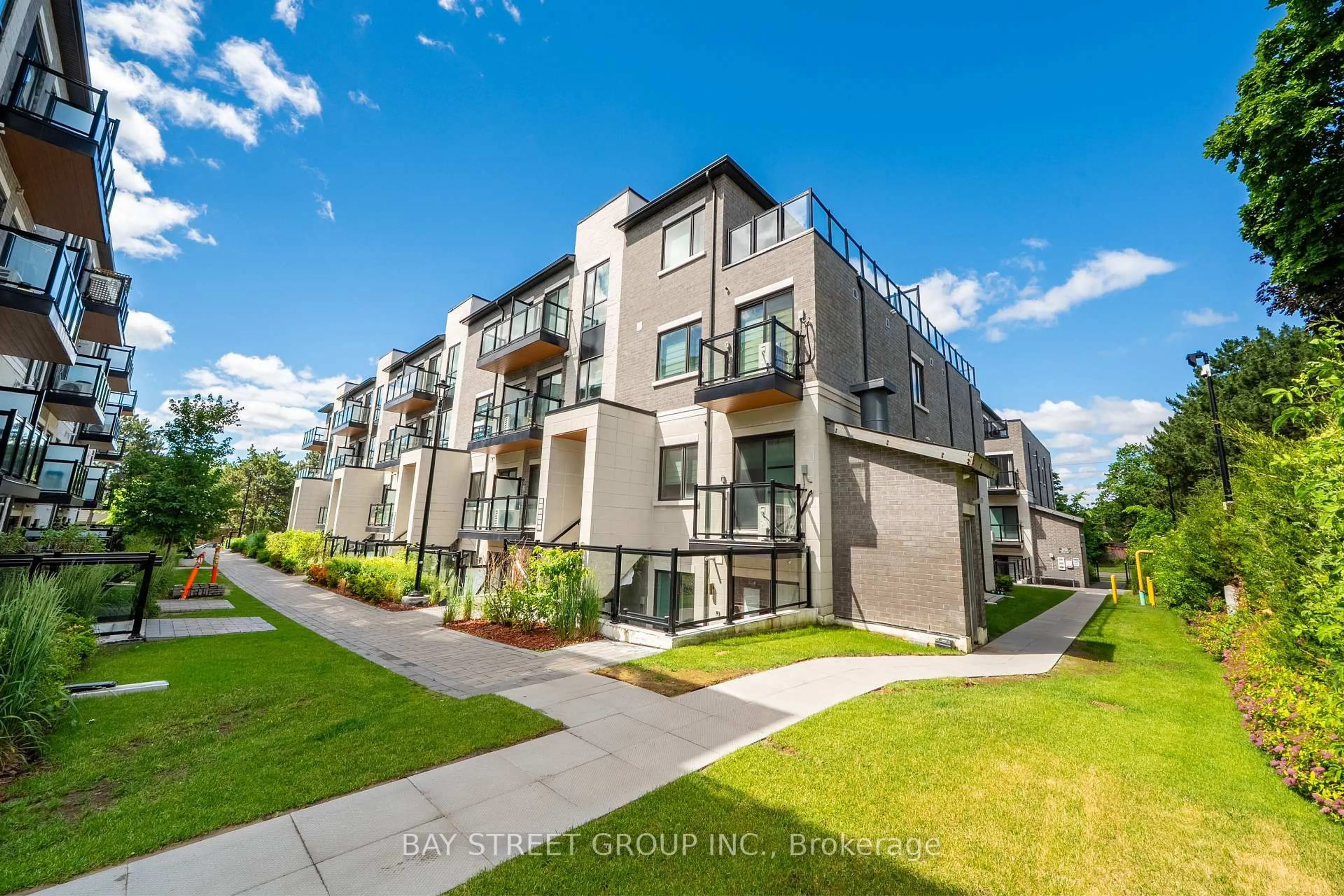 A pic from outside/outdoor area/front of a property/back of a property/a pic from drone, unknown for 50 Morecambe Gate #B207, Toronto Ontario M1W 0A9