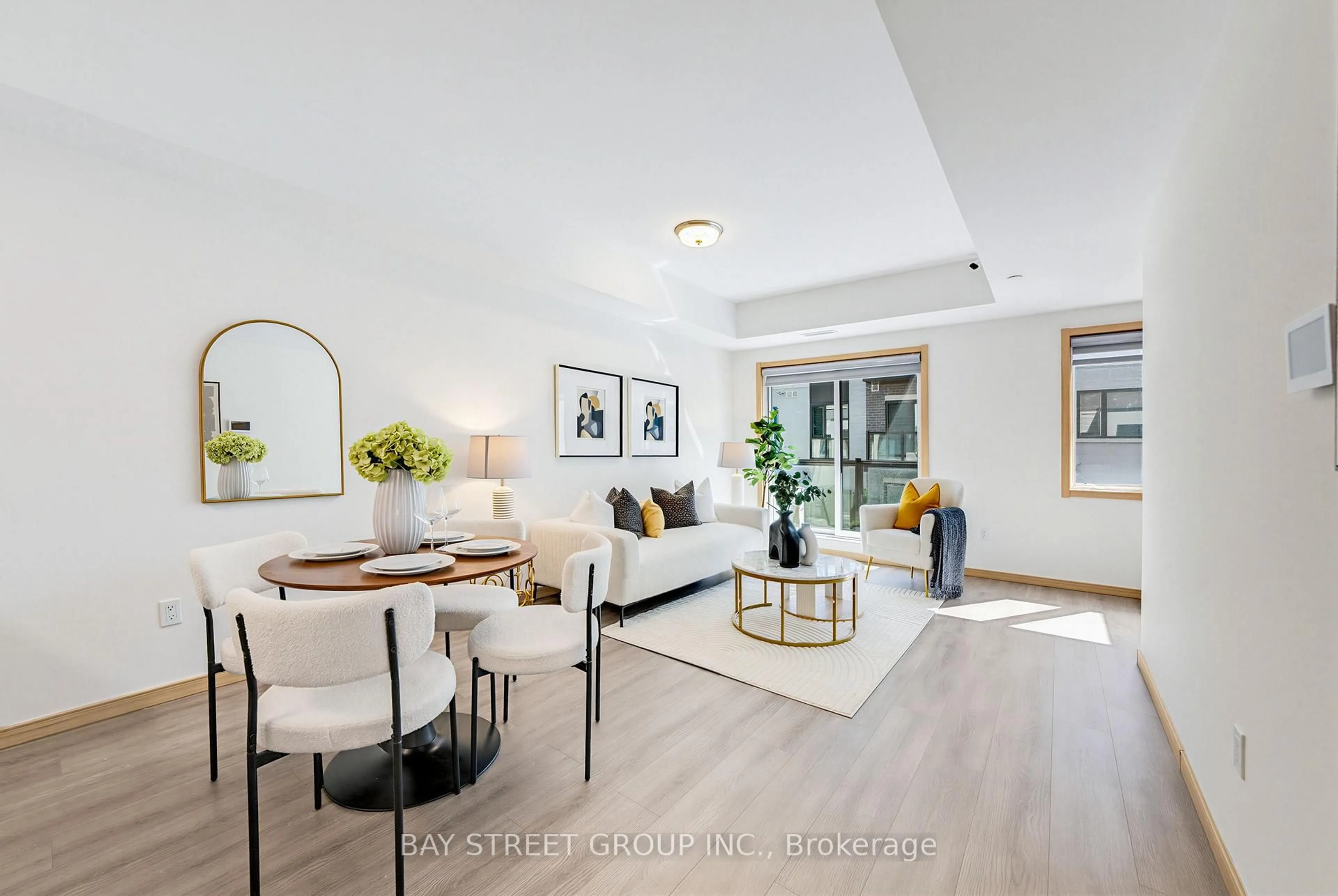Living room with furniture, unknown for 50 Morecambe Gate #B207, Toronto Ontario M1W 0A9