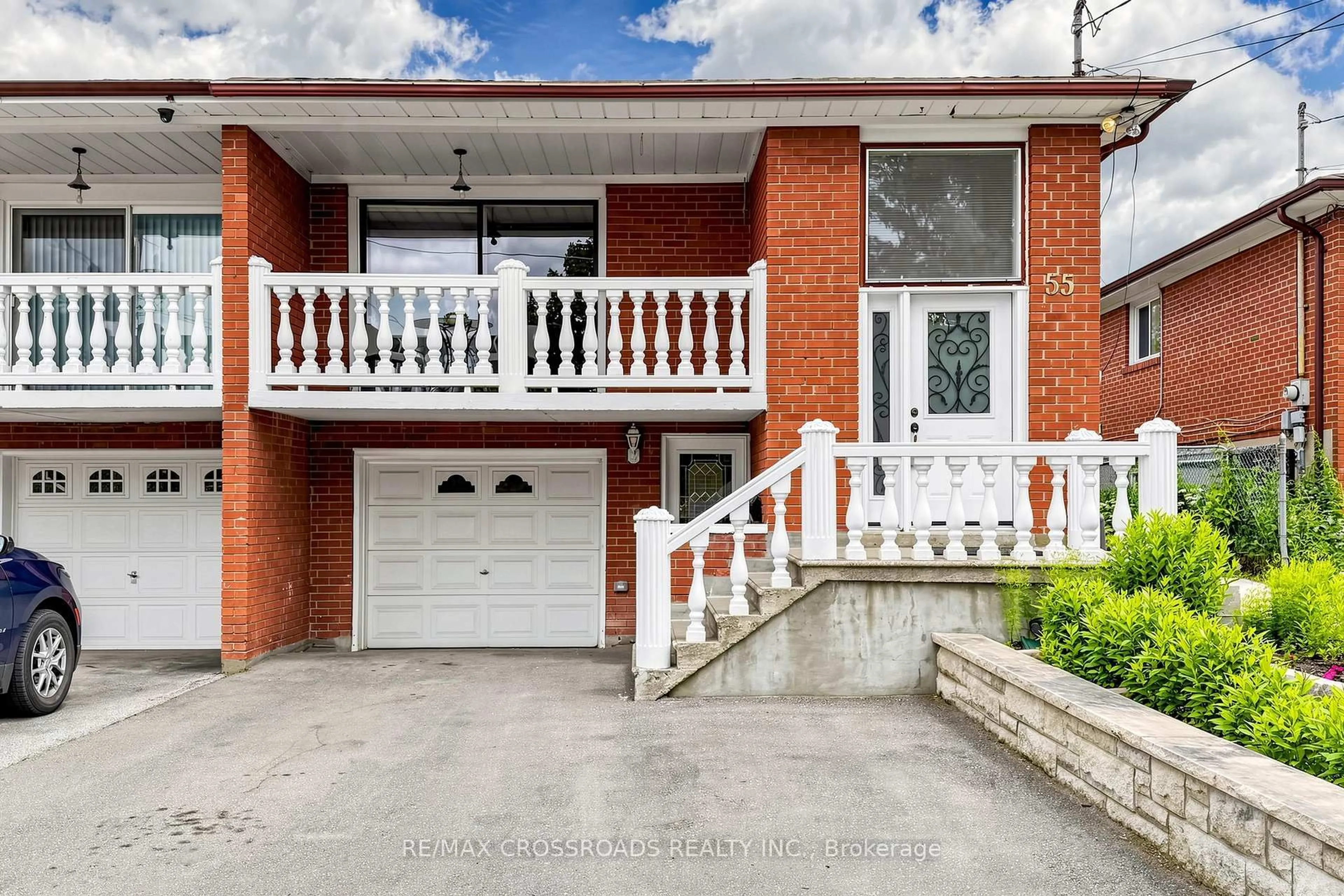 Home with brick exterior material, street for 55 Bakerton Dr, Toronto Ontario M1J 2T3