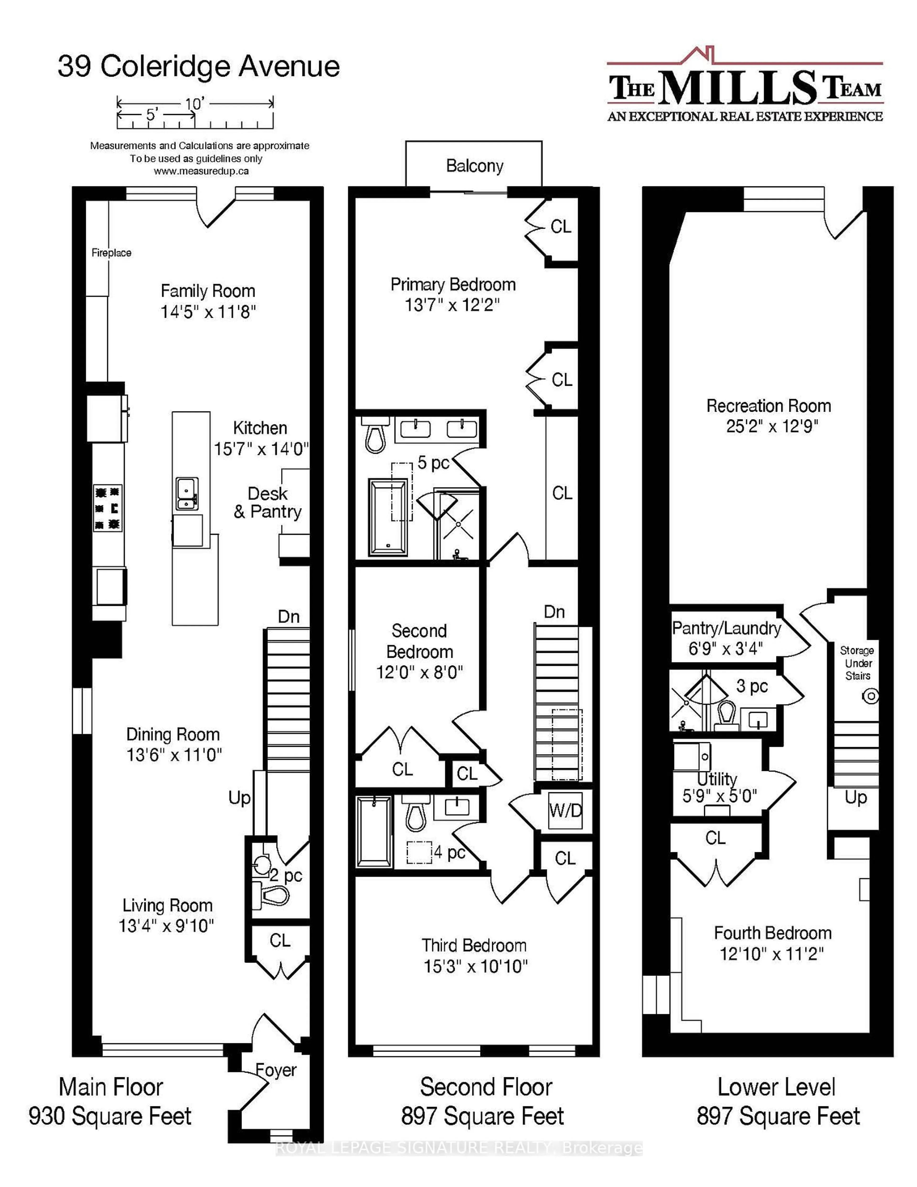 Floor plan for 39 Coleridge Ave, Toronto Ontario M4C 4H4
