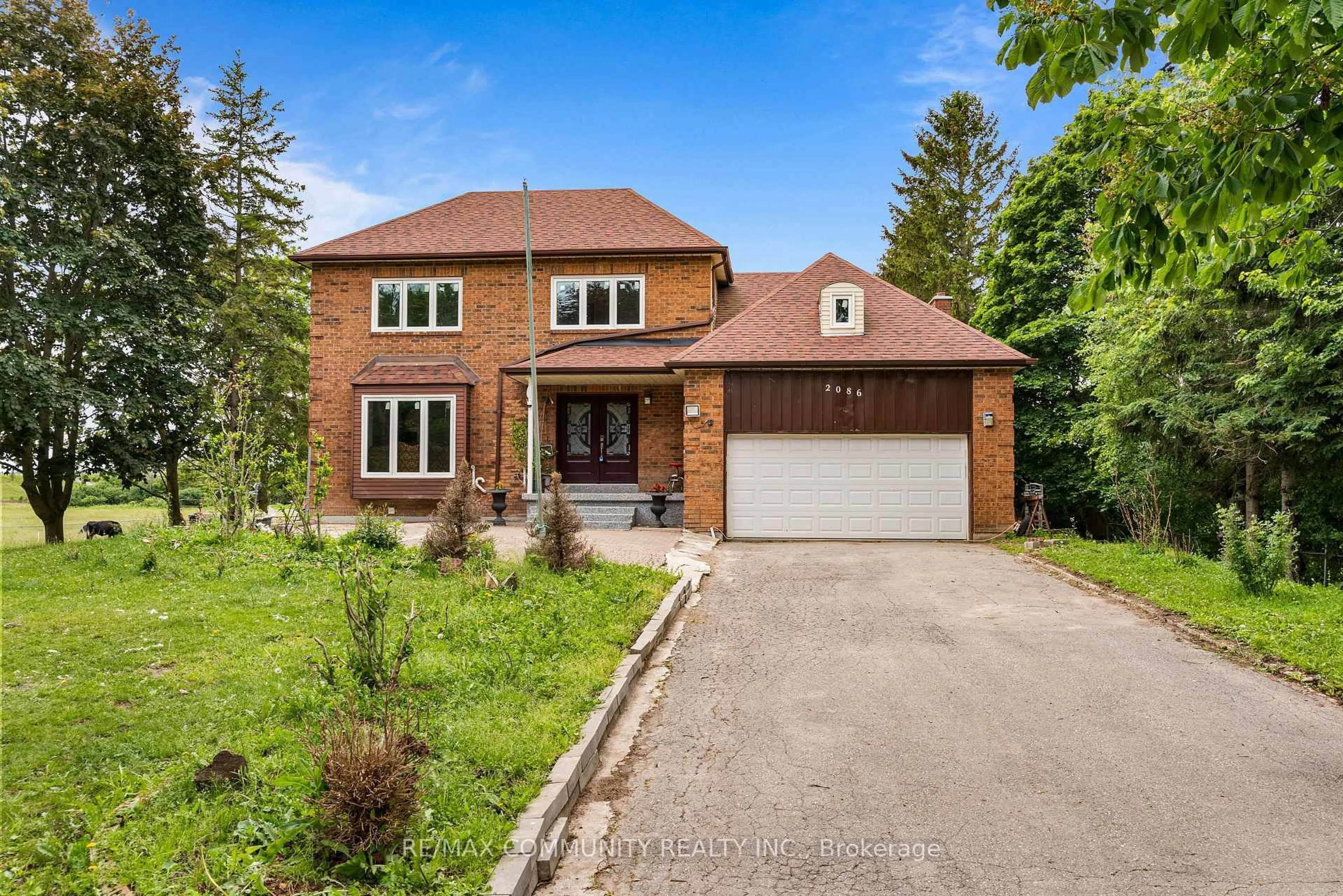 Home with brick exterior material, street for 2086 Solina Rd, Clarington Ontario L1C 6Z1