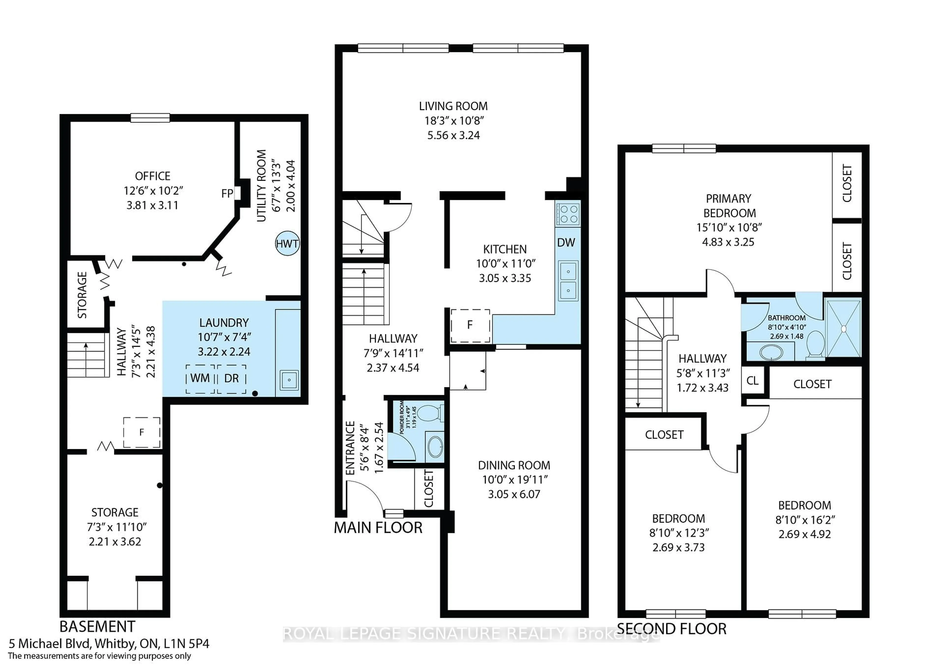 Floor plan for 5 Michael Blvd #13, Whitby Ontario L1N 5P4
