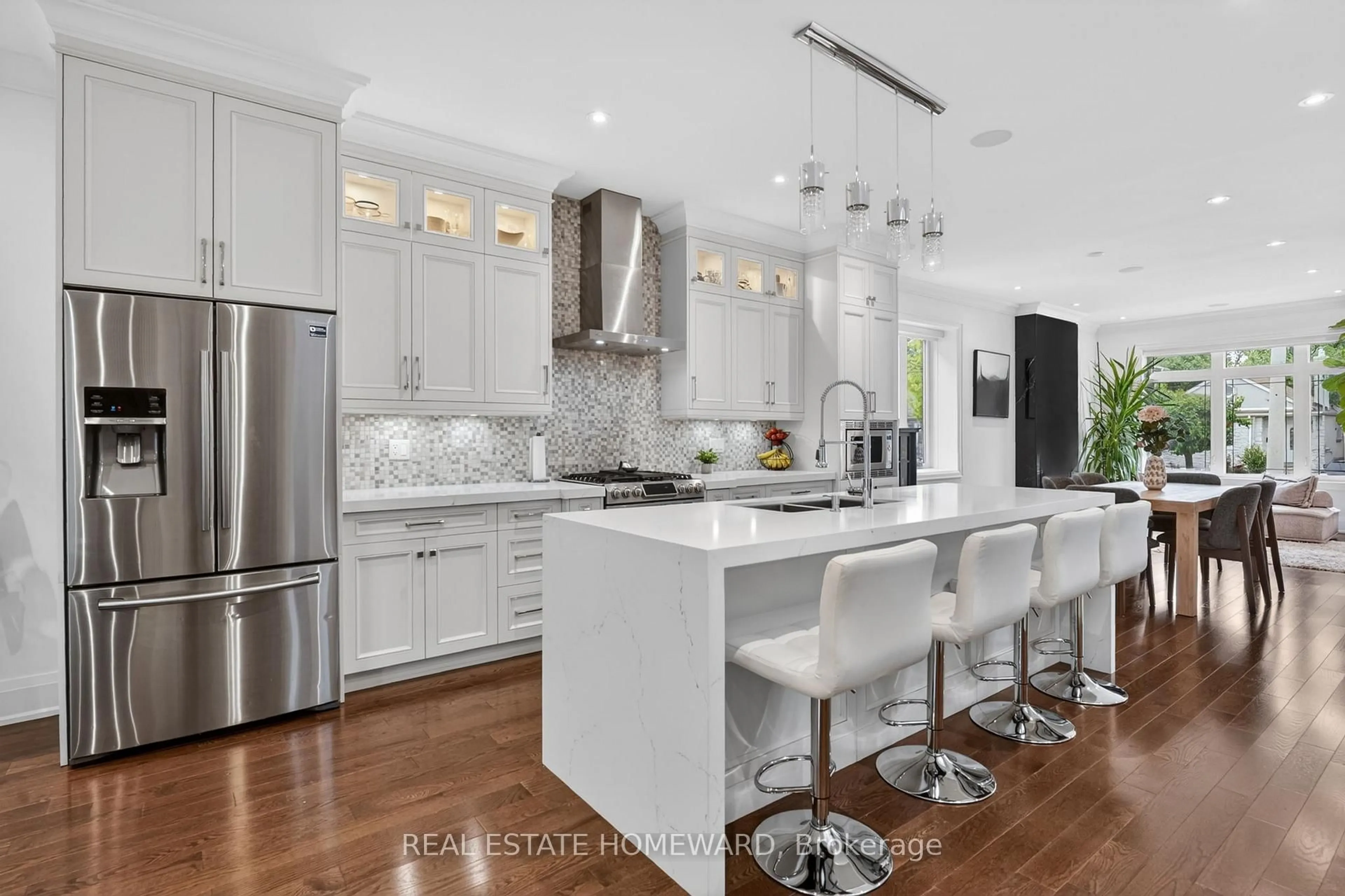 Contemporary kitchen, ceramic/tile floor for 72 Cedarcrest Blvd, Toronto Ontario M4B 2P3