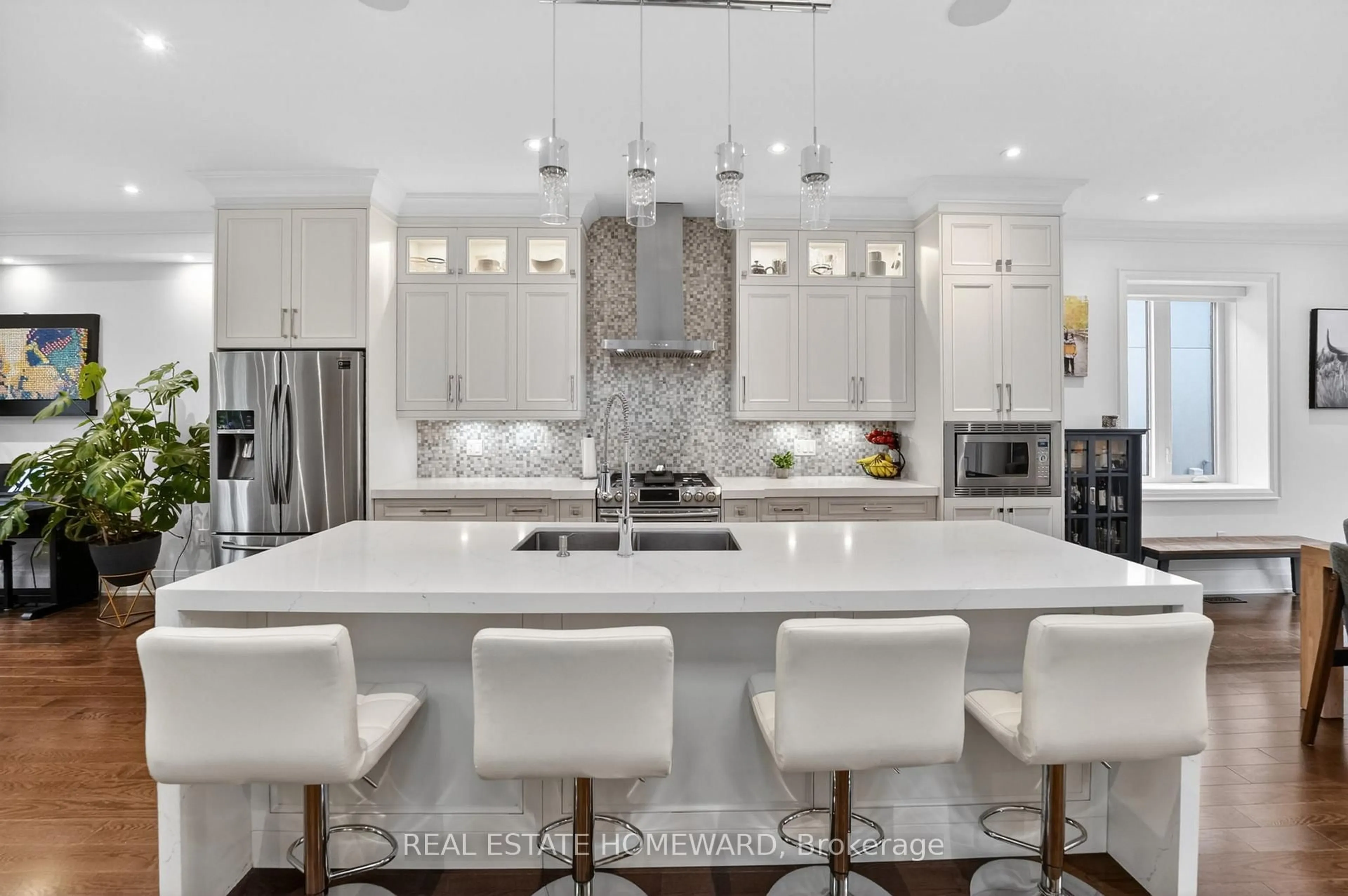Contemporary kitchen, ceramic/tile floor for 72 Cedarcrest Blvd, Toronto Ontario M4B 2P3