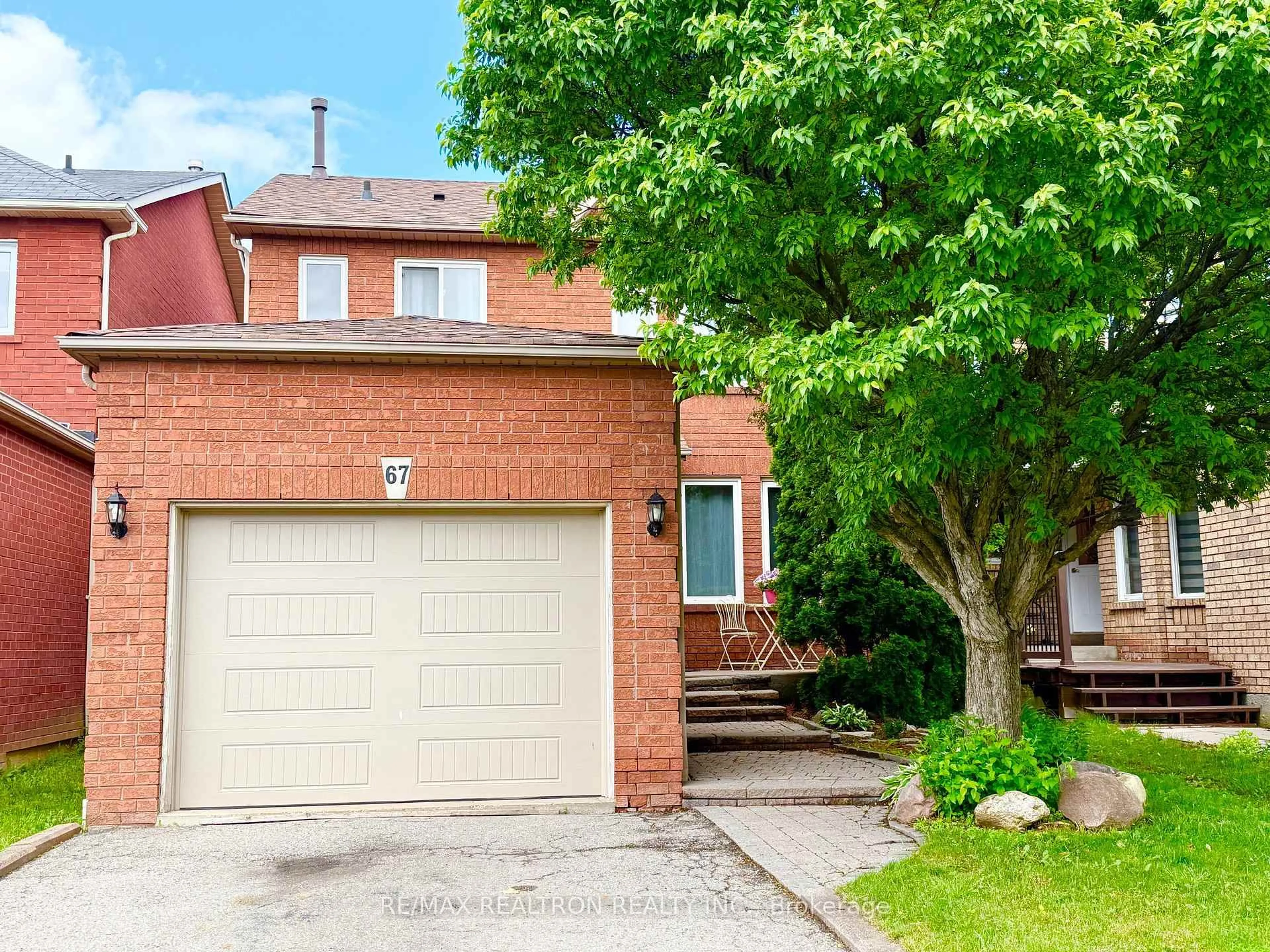 Home with brick exterior material, street for 67 Sable Cres, Whitby Ontario L1R 1Y6