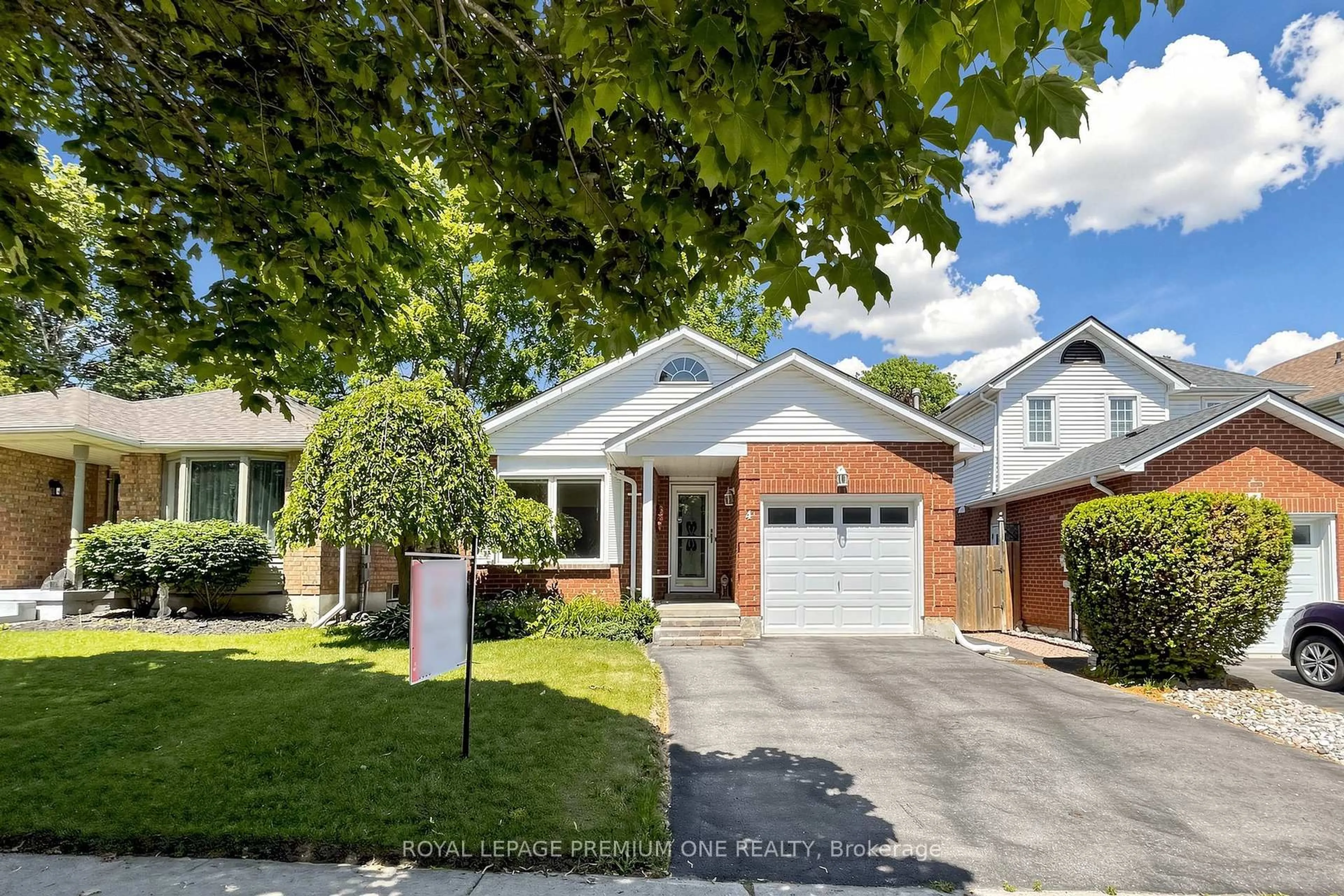 Home with brick exterior material, street for 4 Prout Dr, Clarington Ontario L1C 4A4