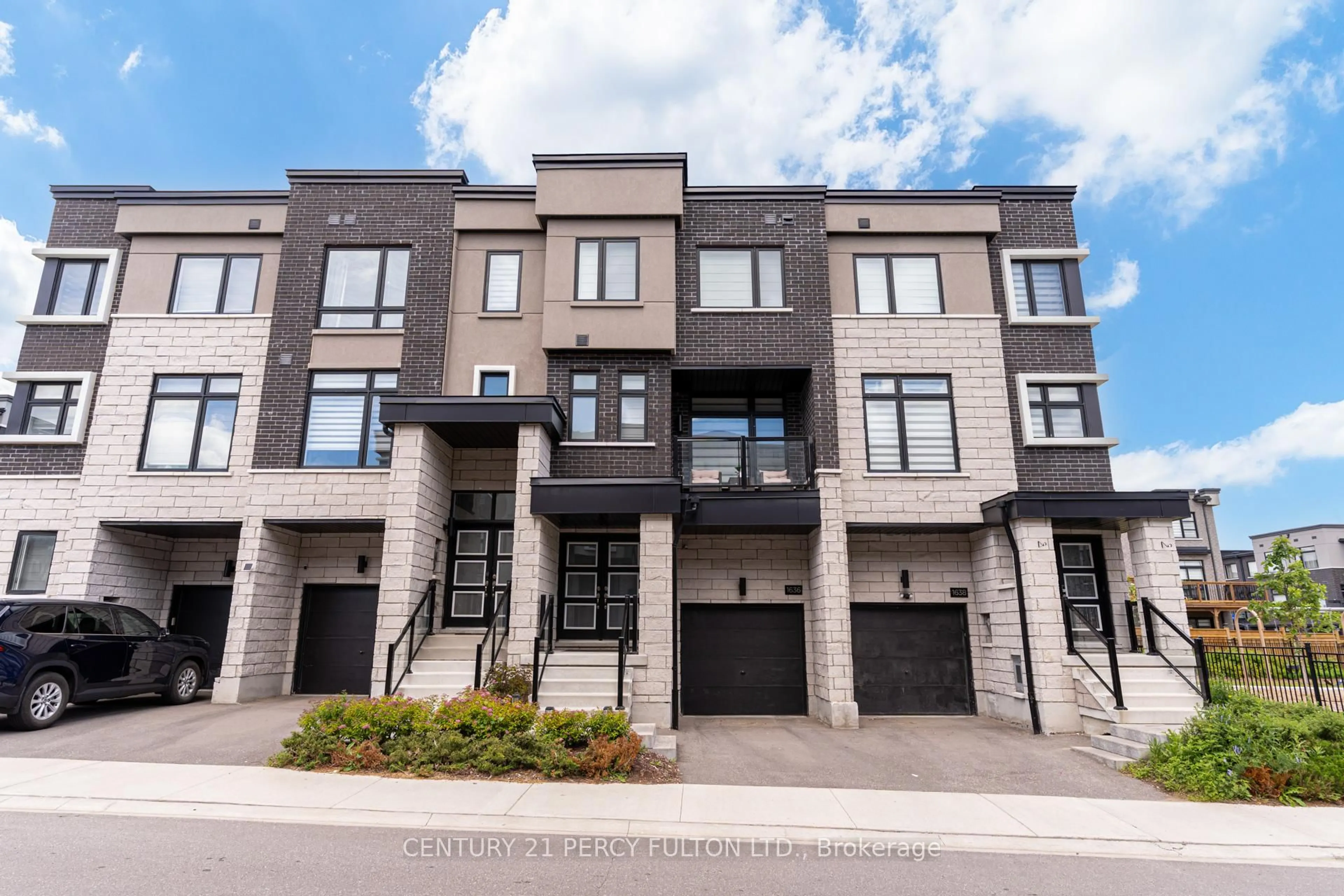Home with brick exterior material, street for 1636 Shining Star Chse, Pickering Ontario L1X 0H9