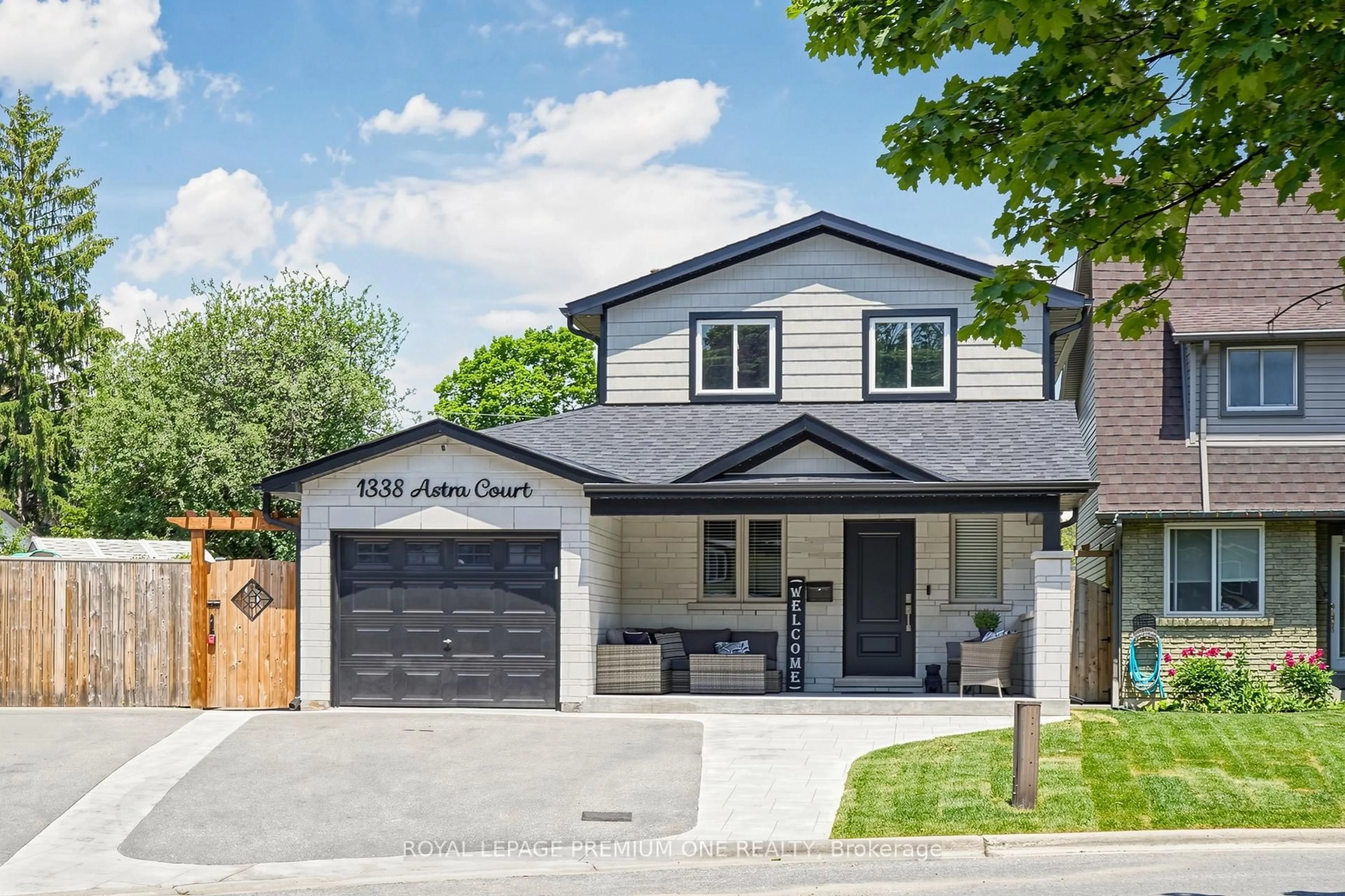 Home with brick exterior material, street for 1338 Astra Crt, Oshawa Ontario L1K 1H7