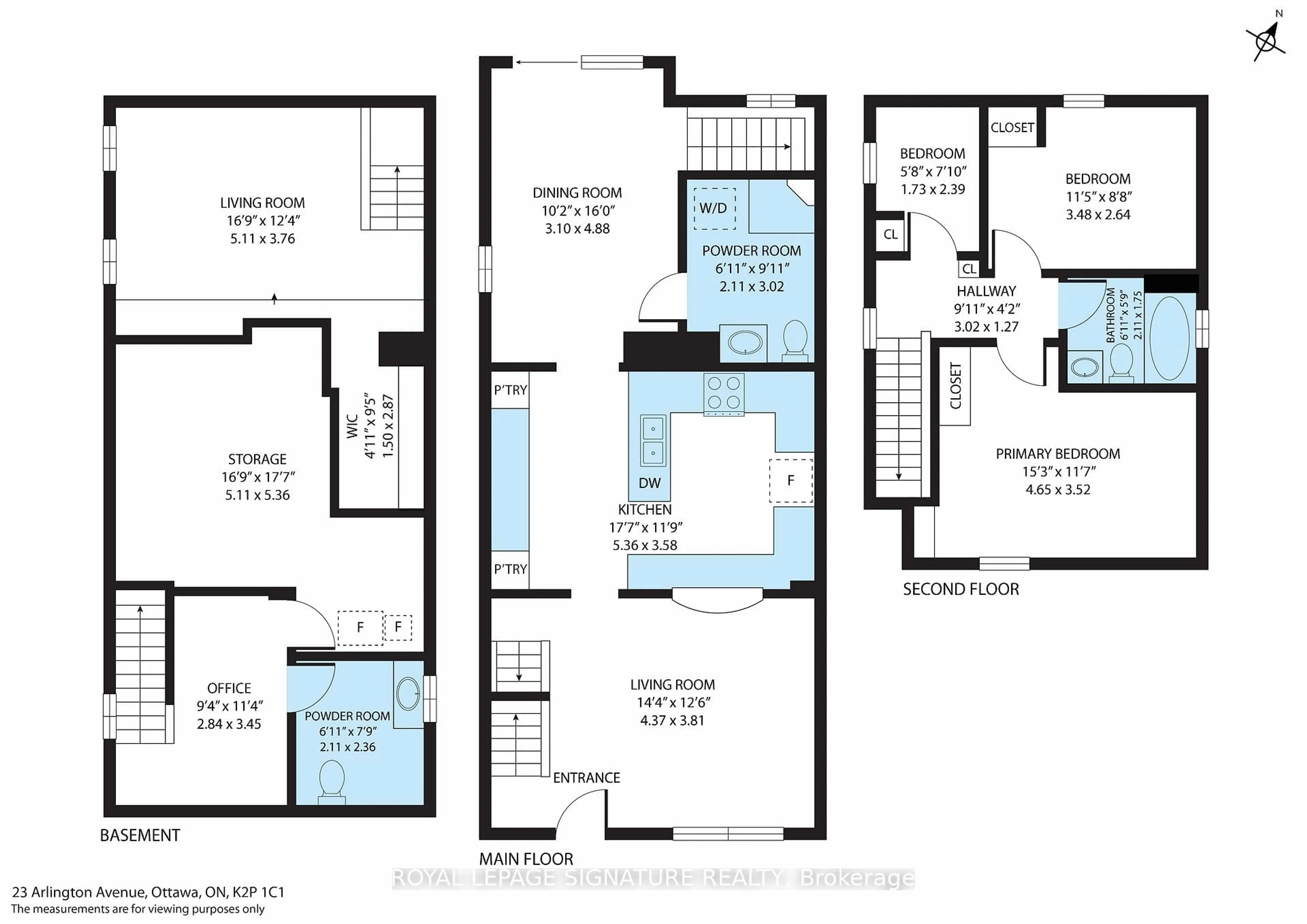 Floor plan for 23 Arlington Ave, Oshawa Ontario L1G 2N3