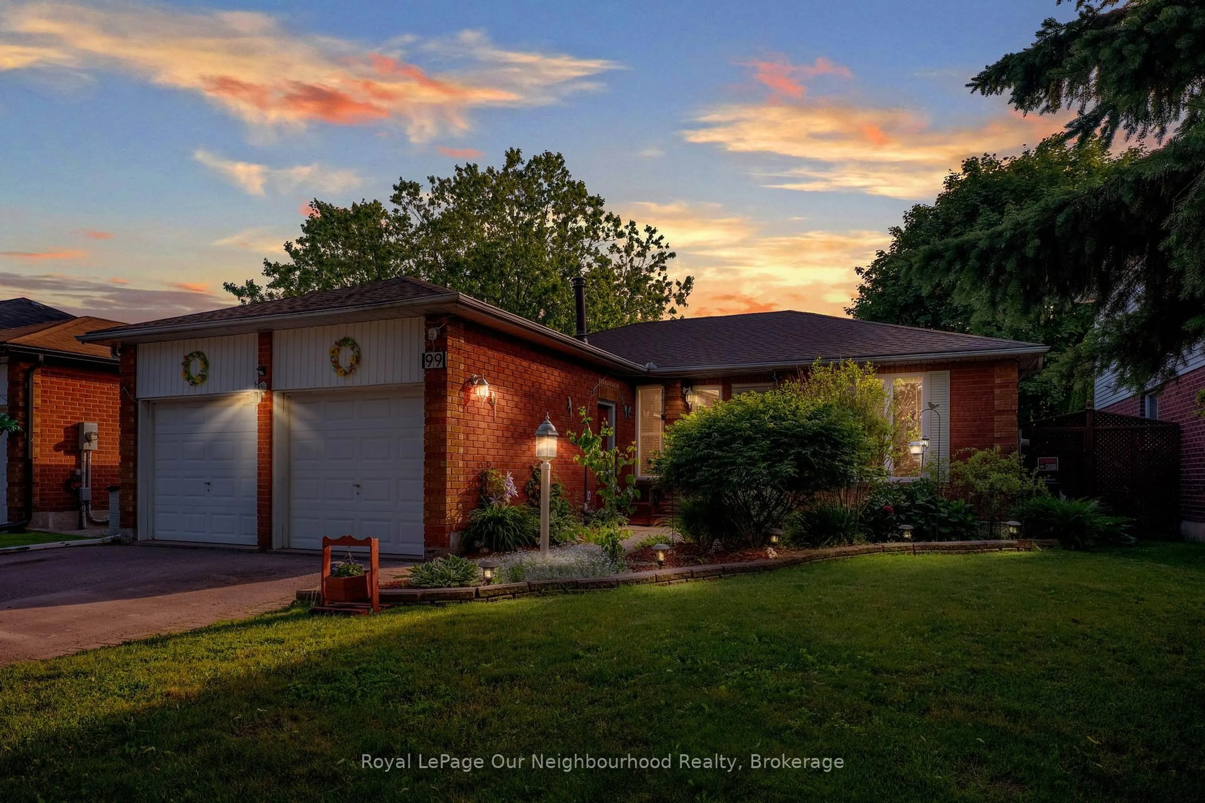Home with brick exterior material, street for 99 Foster Creek Dr, Clarington Ontario L1B 1G5
