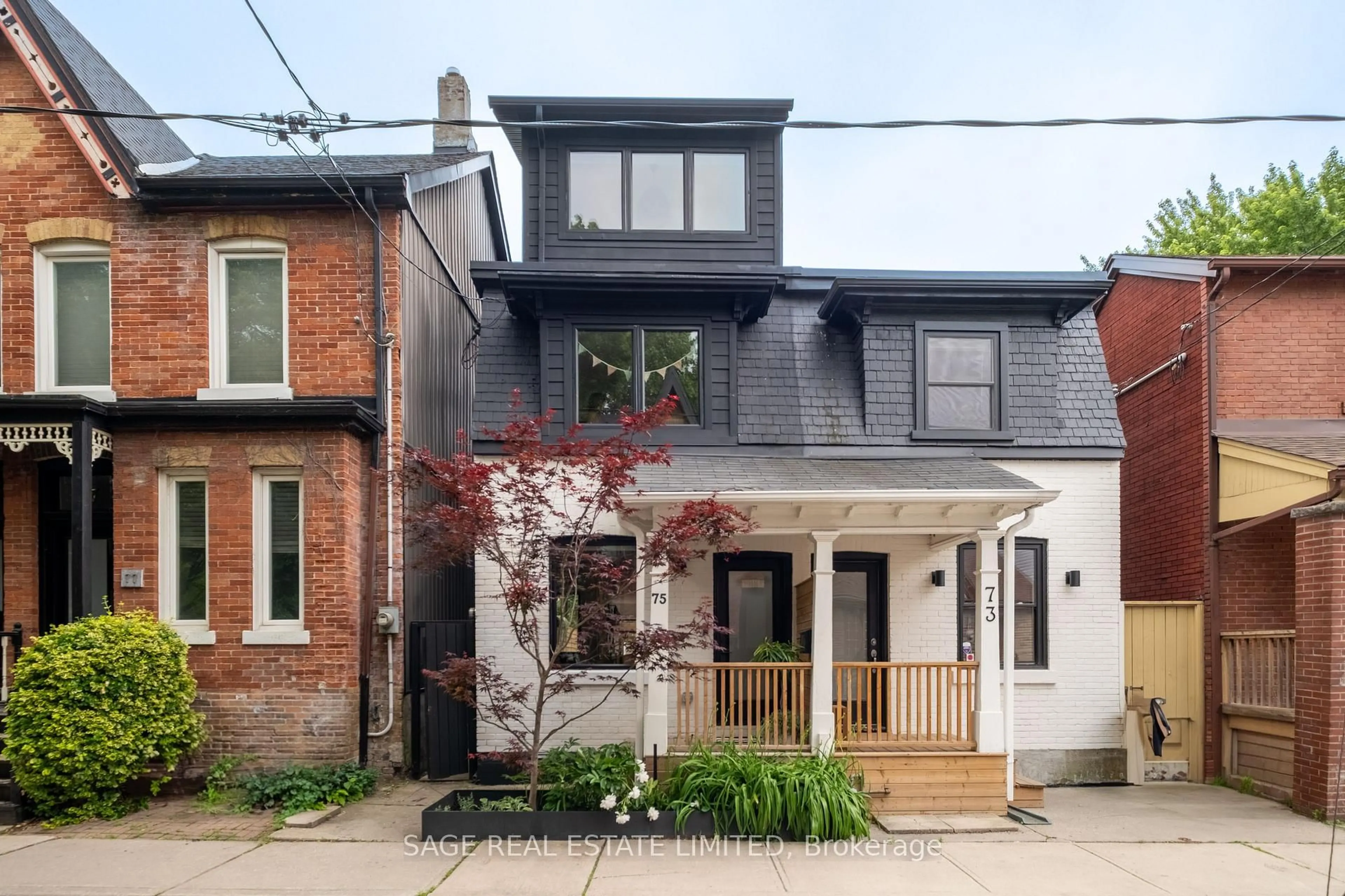 Home with brick exterior material, street for 75 Allen Ave, Toronto Ontario M4M 1T5