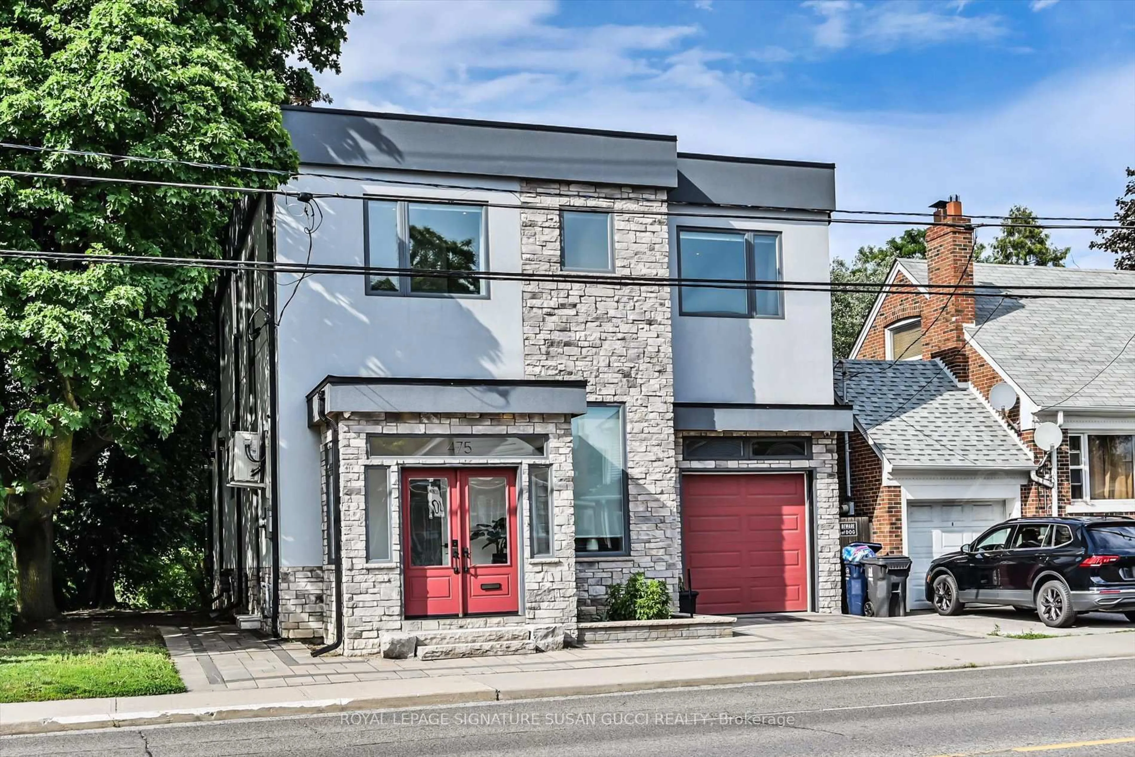 Home with brick exterior material, street for 475 Donlands Ave, Toronto Ontario M4J 3S4