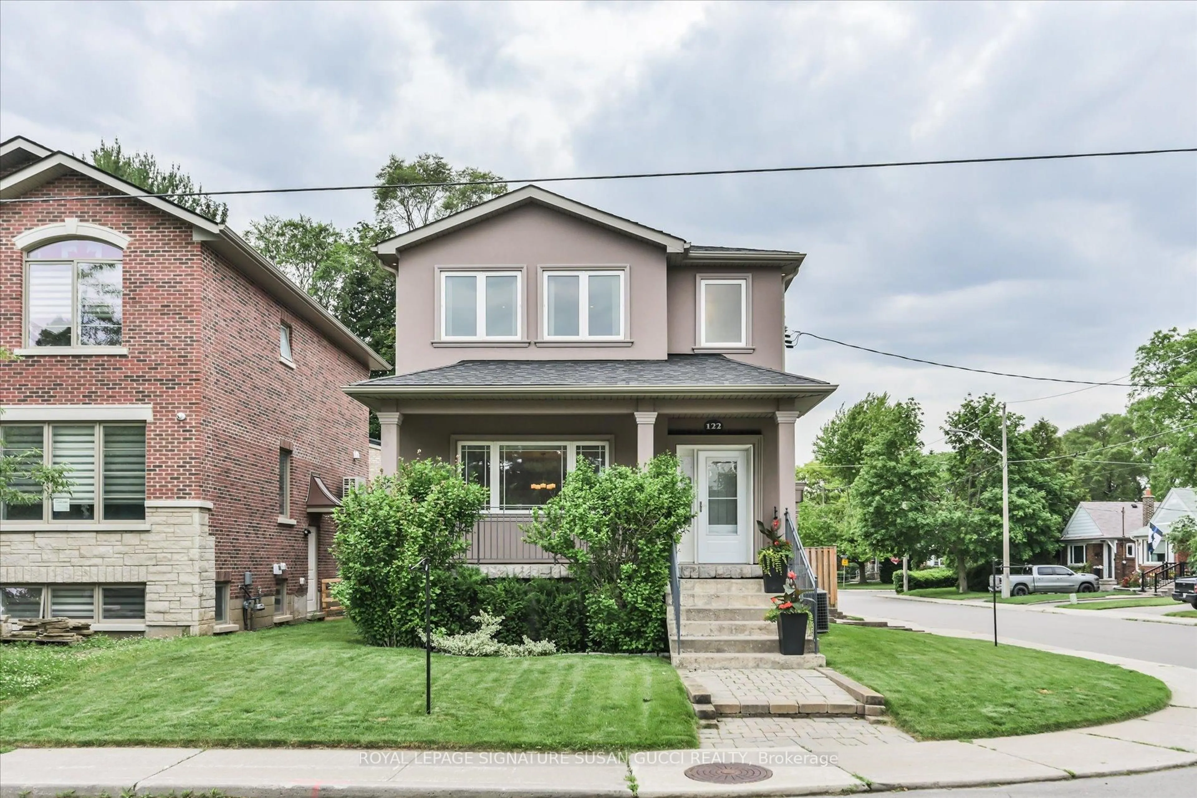 Home with brick exterior material, street for 122 Cedarcrest Blvd, Toronto Ontario M4B 2P3