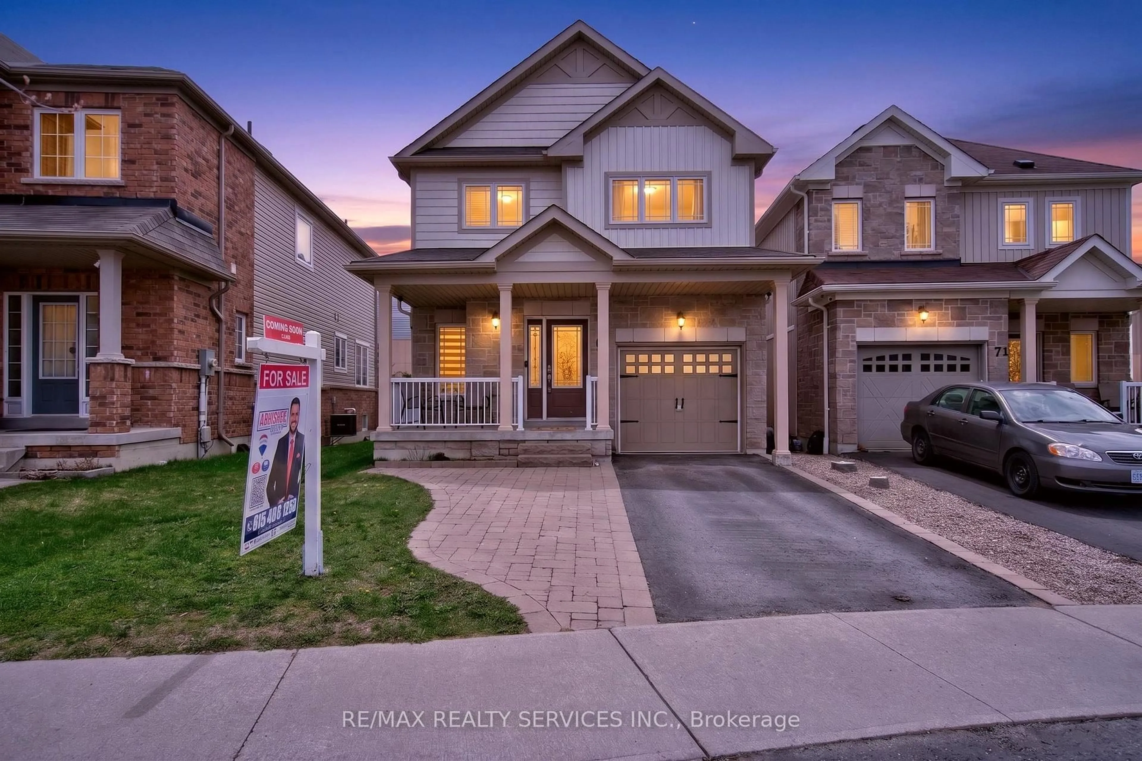 Home with brick exterior material, street for 69 Mantz Cres, Whitby Ontario L1R 0L2