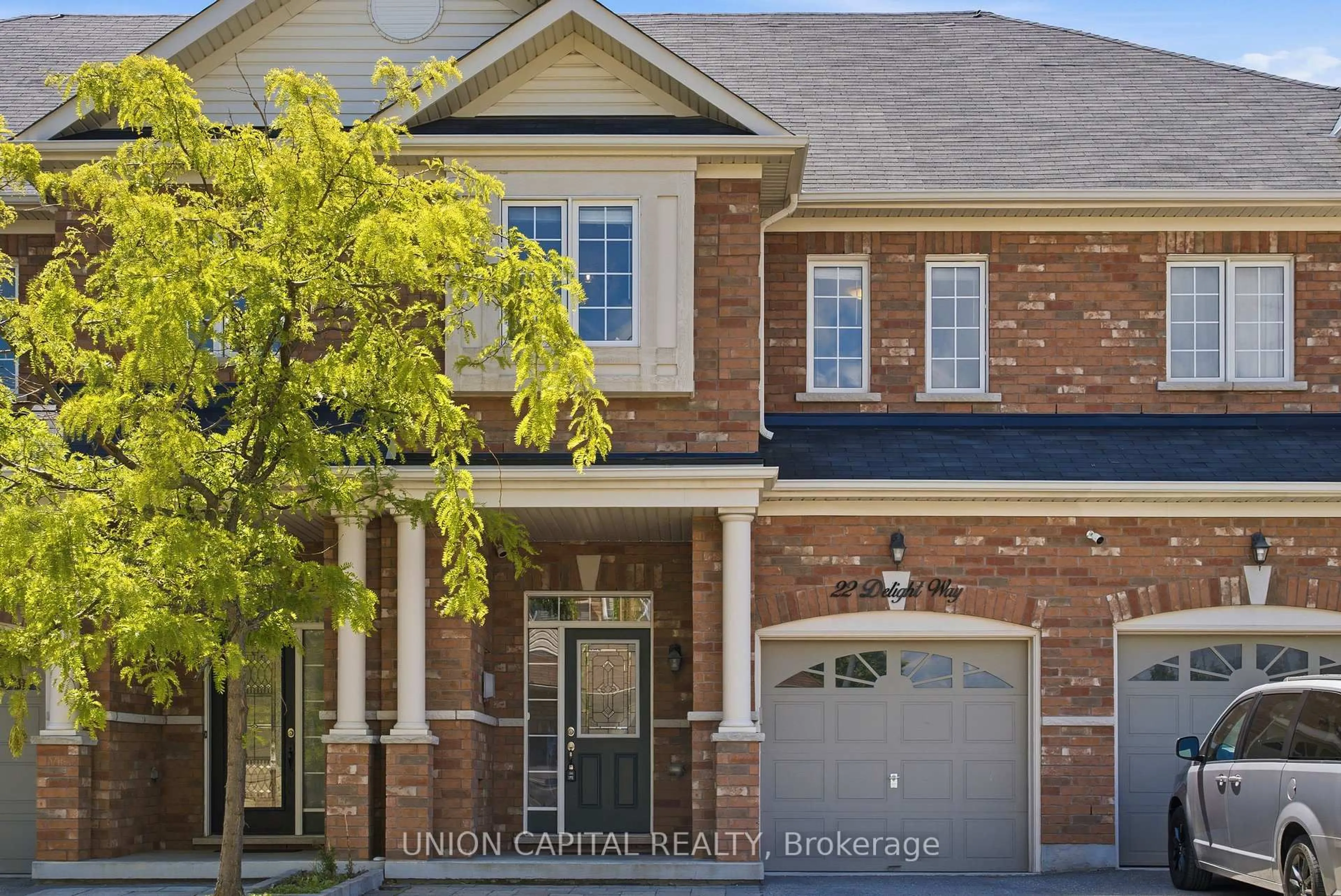 Home with brick exterior material, street for 22 Delight Way, Whitby Ontario L1M 0E9