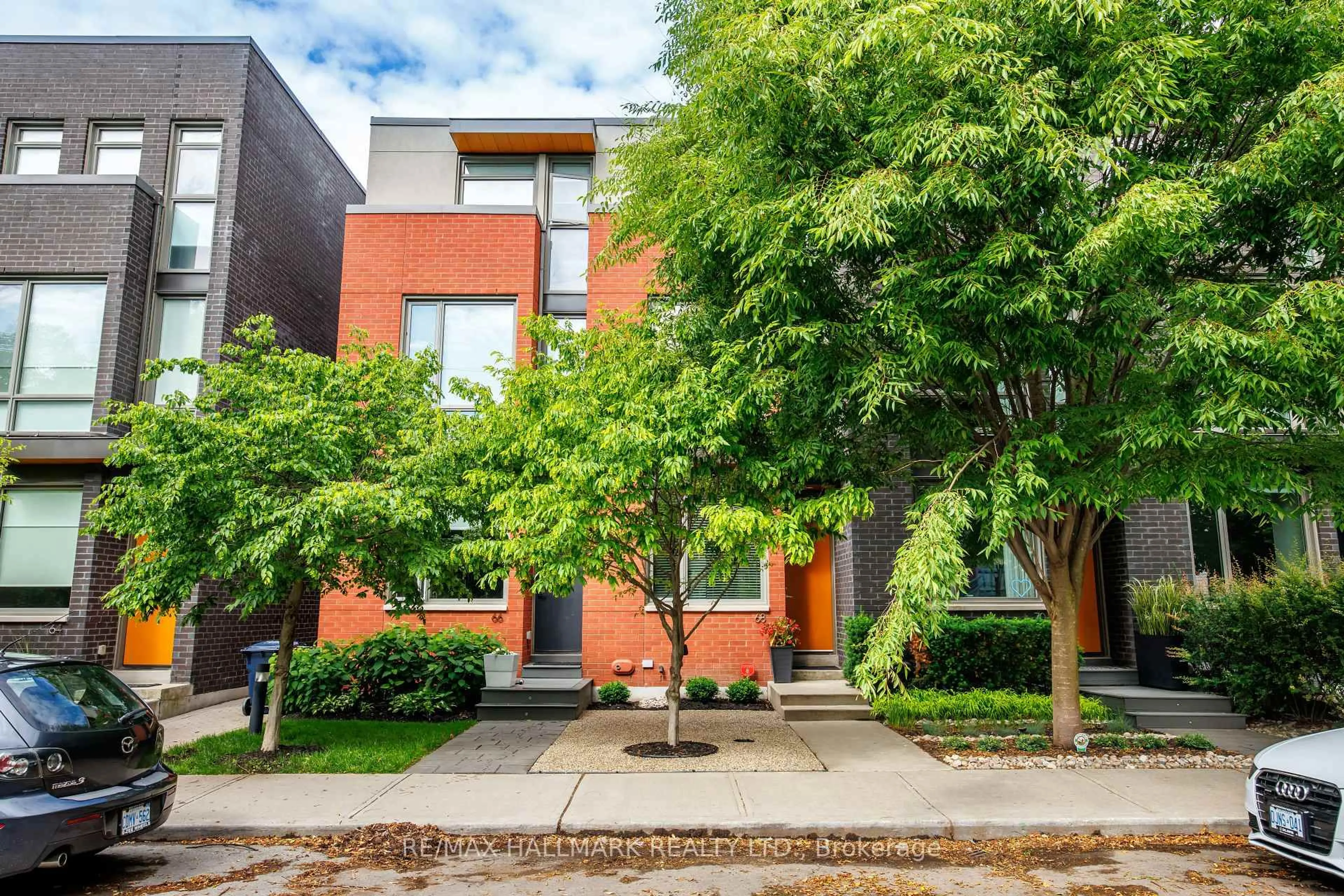 Home with brick exterior material, street for 68 Boulton Ave, Toronto Ontario M4M 2J5