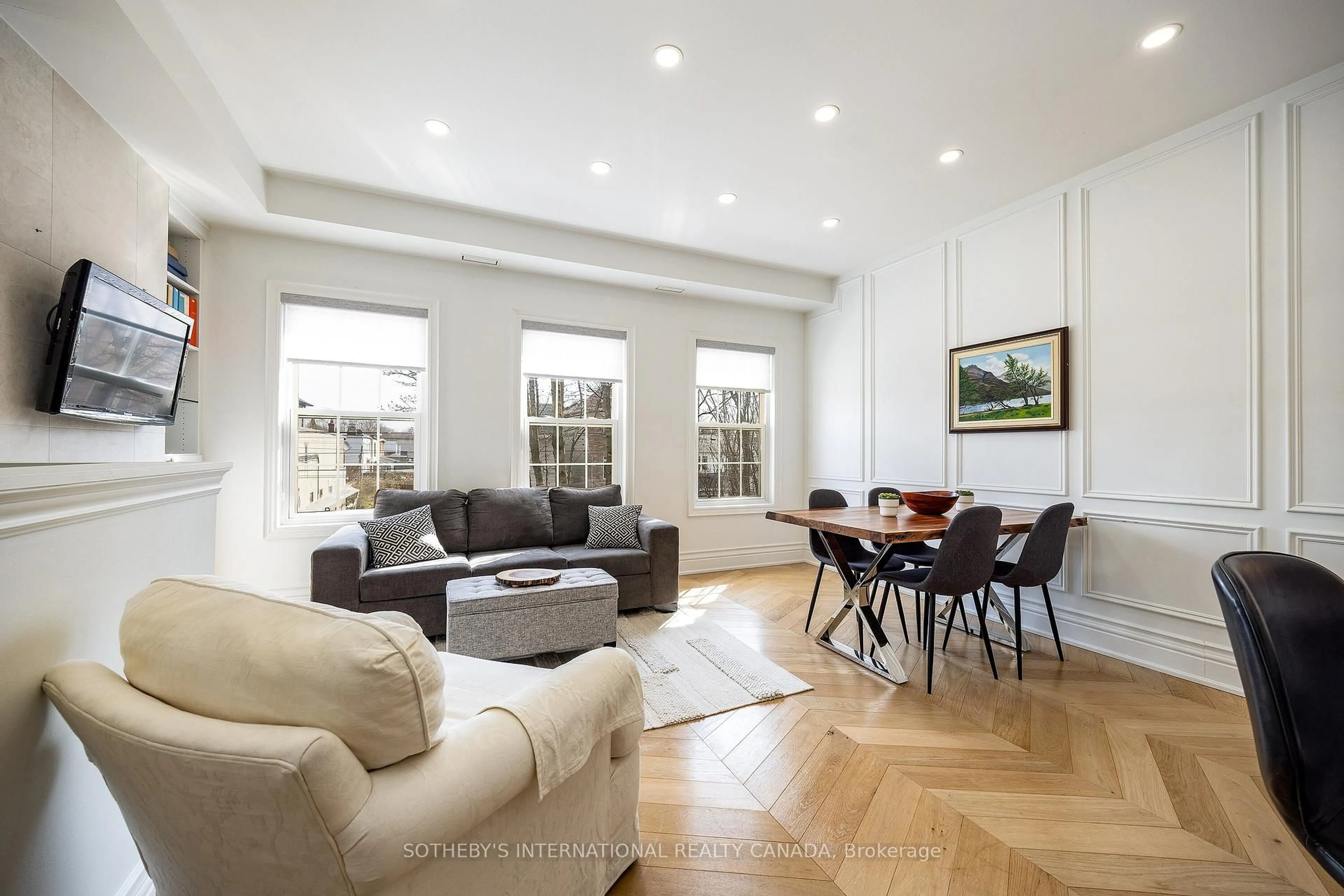 Living room with furniture, unknown for 74 Coxwell Ave #C, Toronto Ontario M4L 3A7