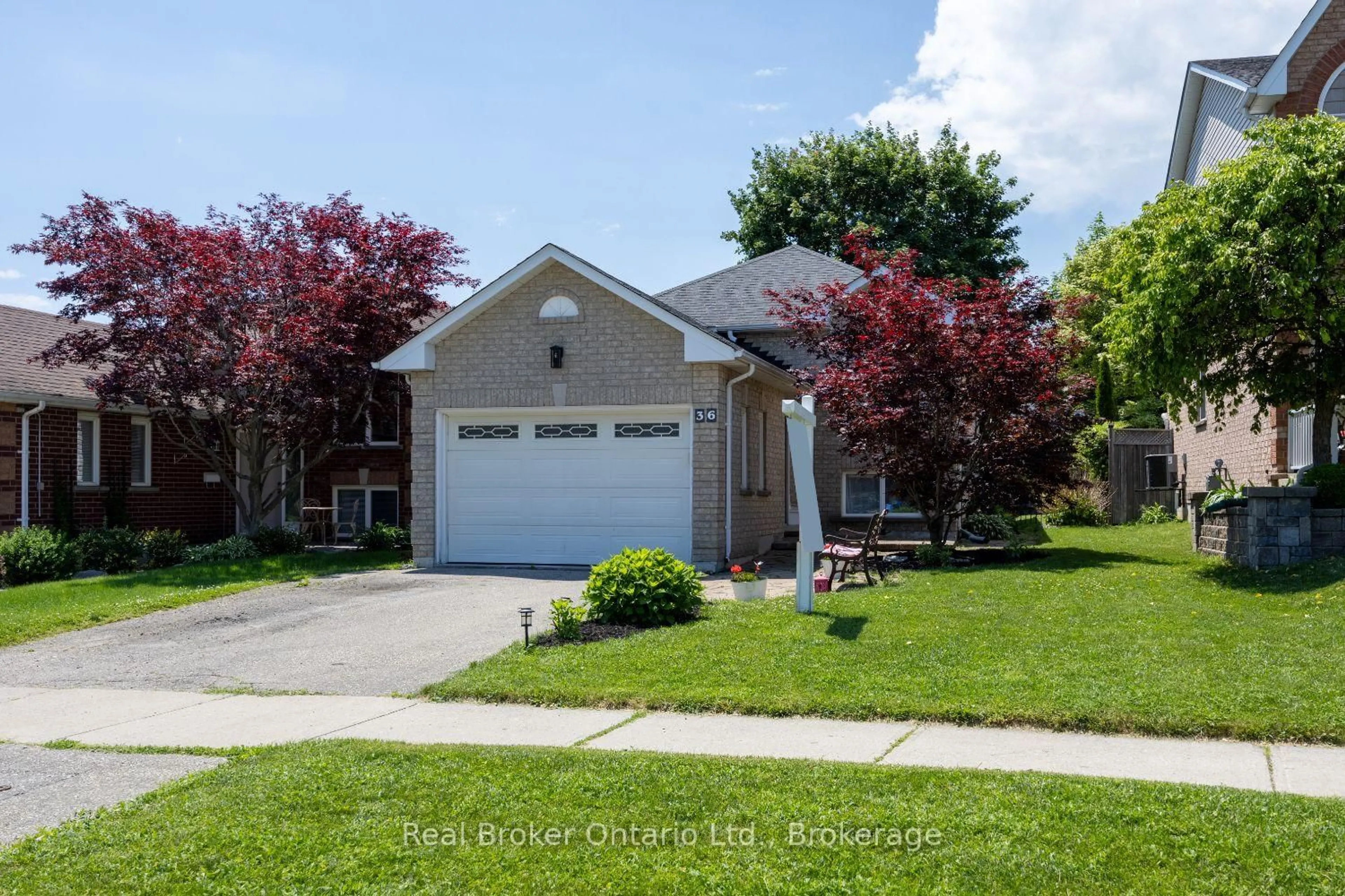Home with brick exterior material, street for 36 Apple Blossom Blvd, Clarington Ontario L1C 4L9