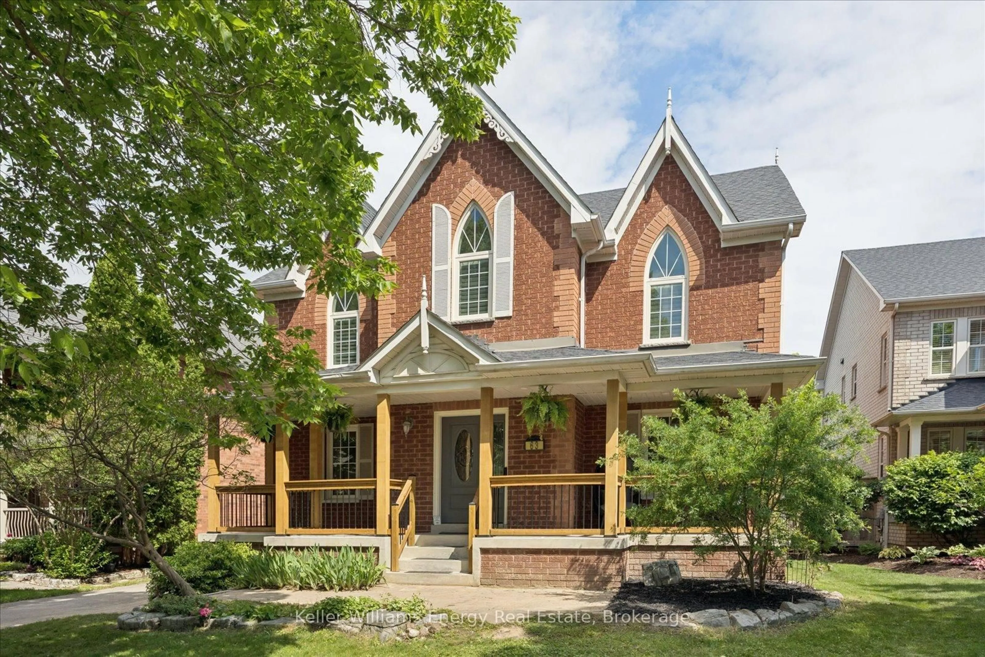Home with brick exterior material, street for 63 McBeth Pl, Whitby Ontario L1M 1E7
