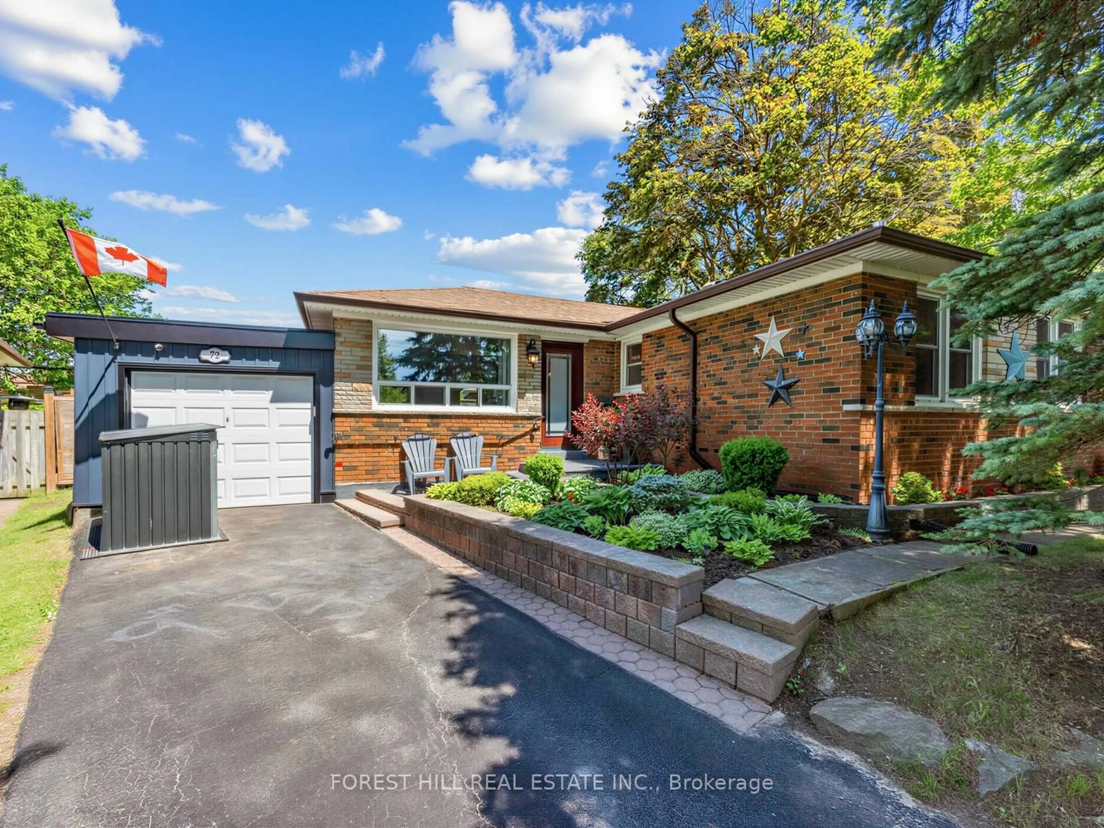 Home with brick exterior material, street for 72 Woodgarden Cres, Toronto Ontario M1E 3K2