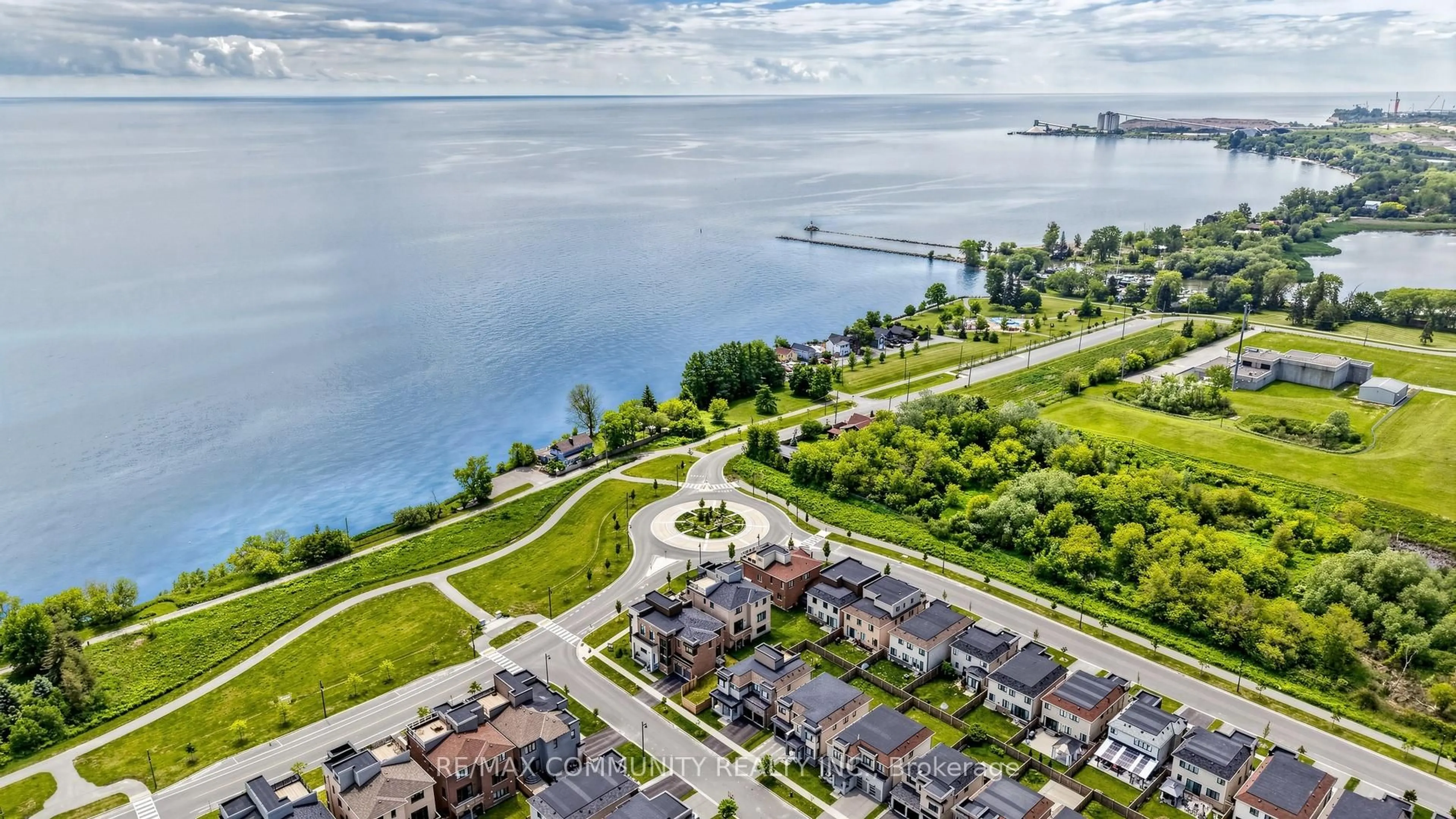 A pic from outside/outdoor area/front of a property/back of a property/a pic from drone, water/lake/river/ocean view for 2 Cryderman Lane, Clarington Ontario L1C 1Z8