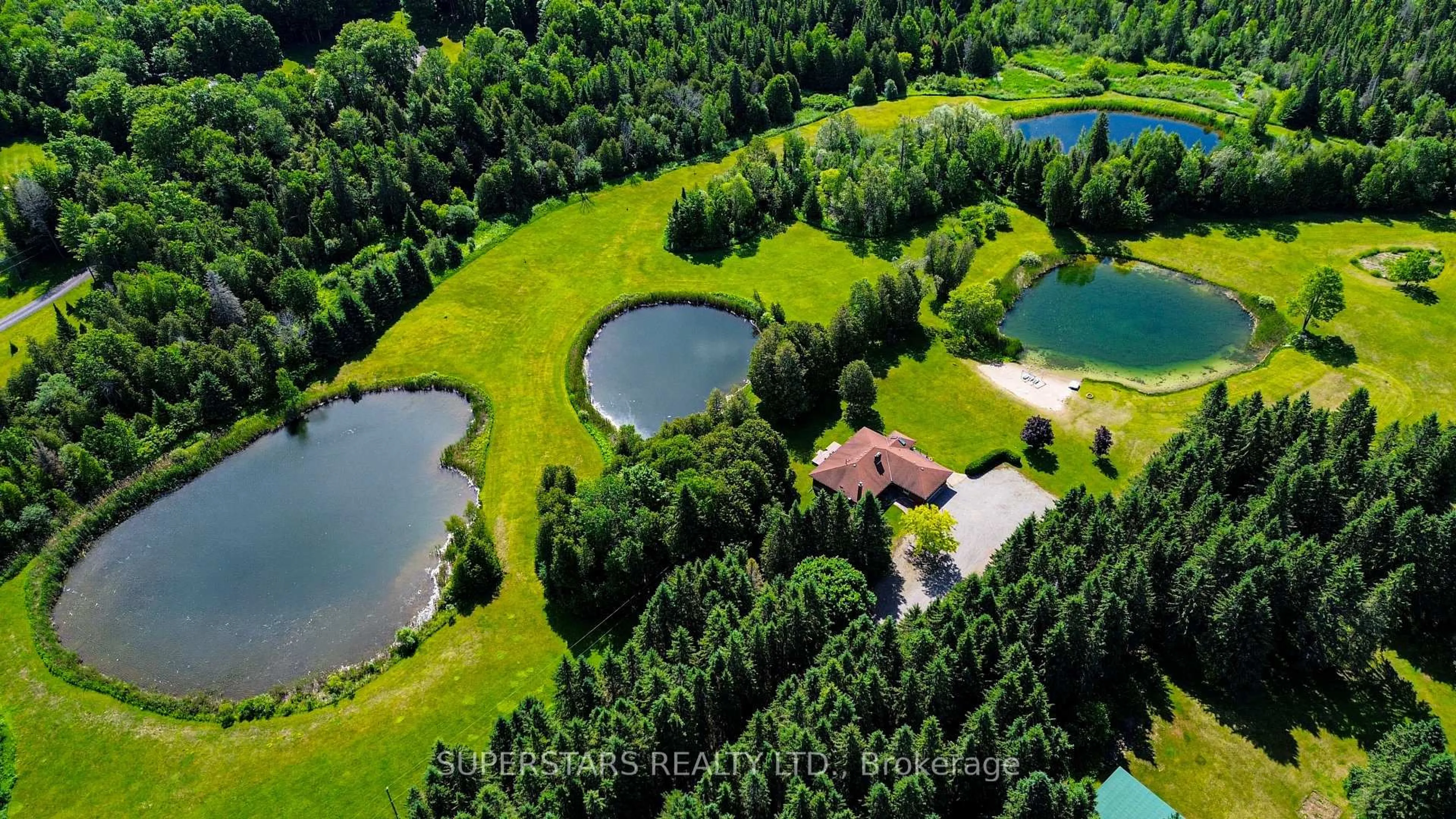A pic from outside/outdoor area/front of a property/back of a property/a pic from drone, water/lake/river/ocean view for 3580 McKee Rd, Scugog Ontario L0B 1B0