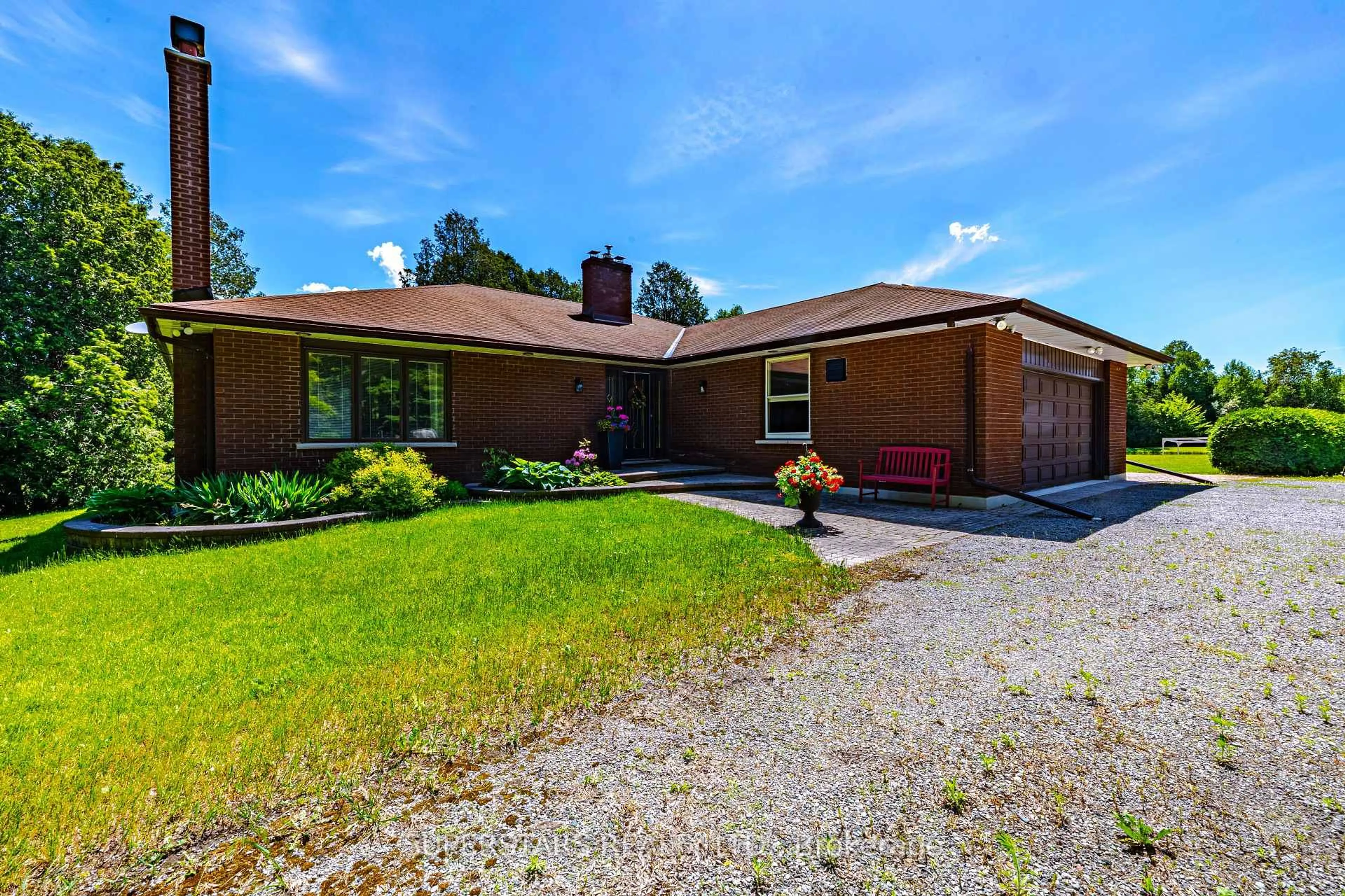 Home with brick exterior material, street for 3580 McKee Rd, Scugog Ontario L0B 1B0