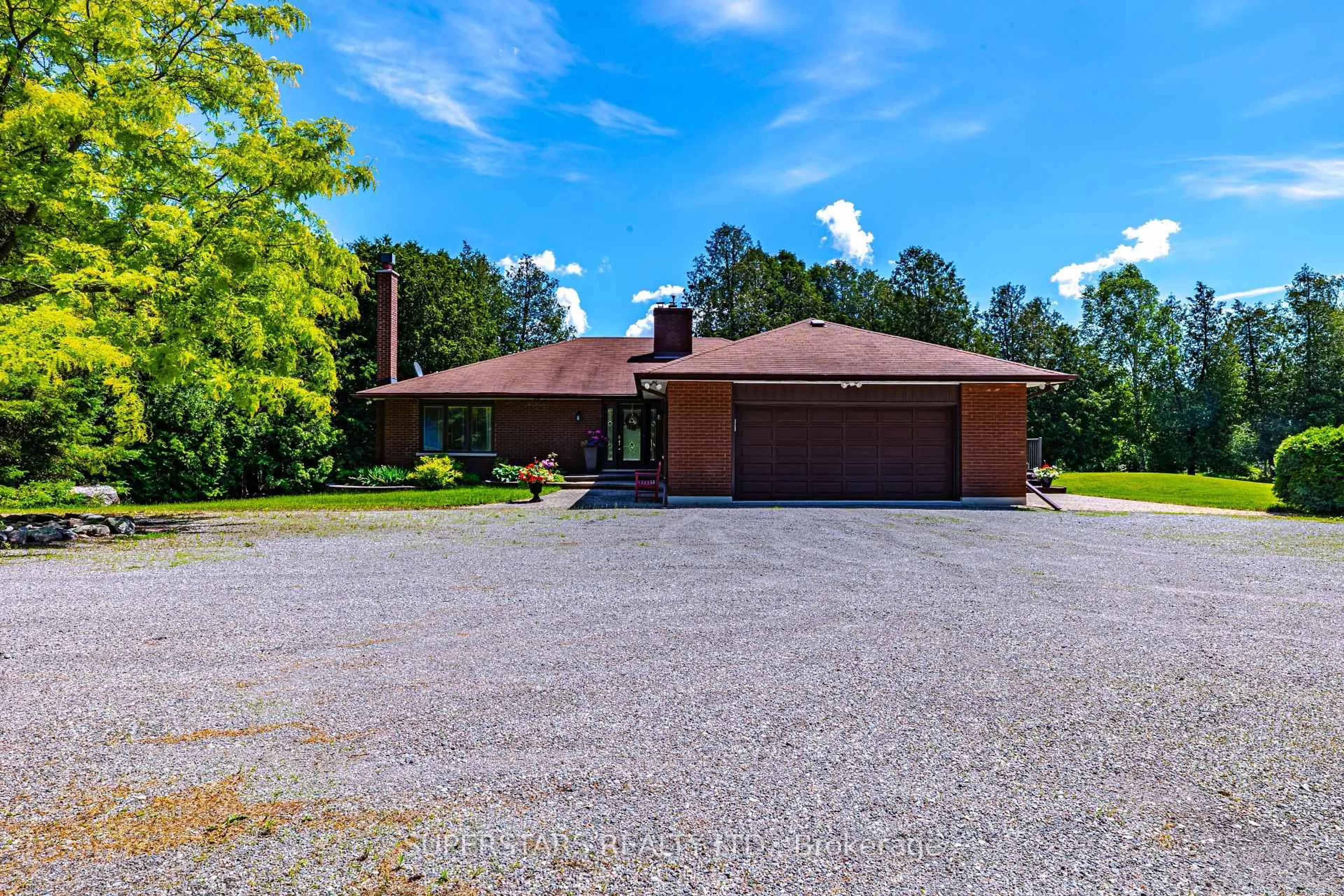 A pic from outside/outdoor area/front of a property/back of a property/a pic from drone, unknown for 3580 McKee Rd, Scugog Ontario L0B 1B0