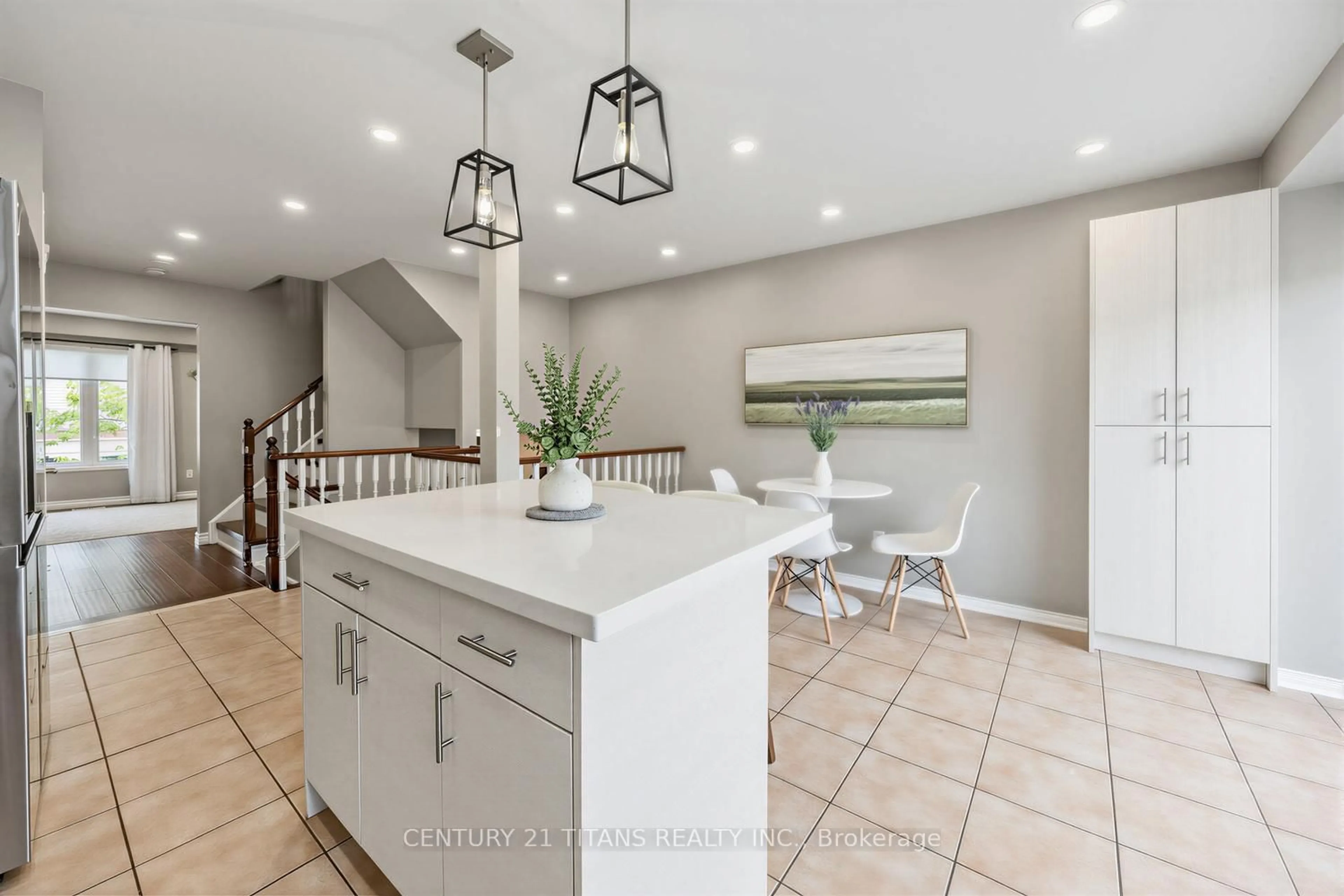 Open concept kitchen, ceramic/tile floor for 6 Mcgonigal Lane, Ajax Ontario L1T 4G9