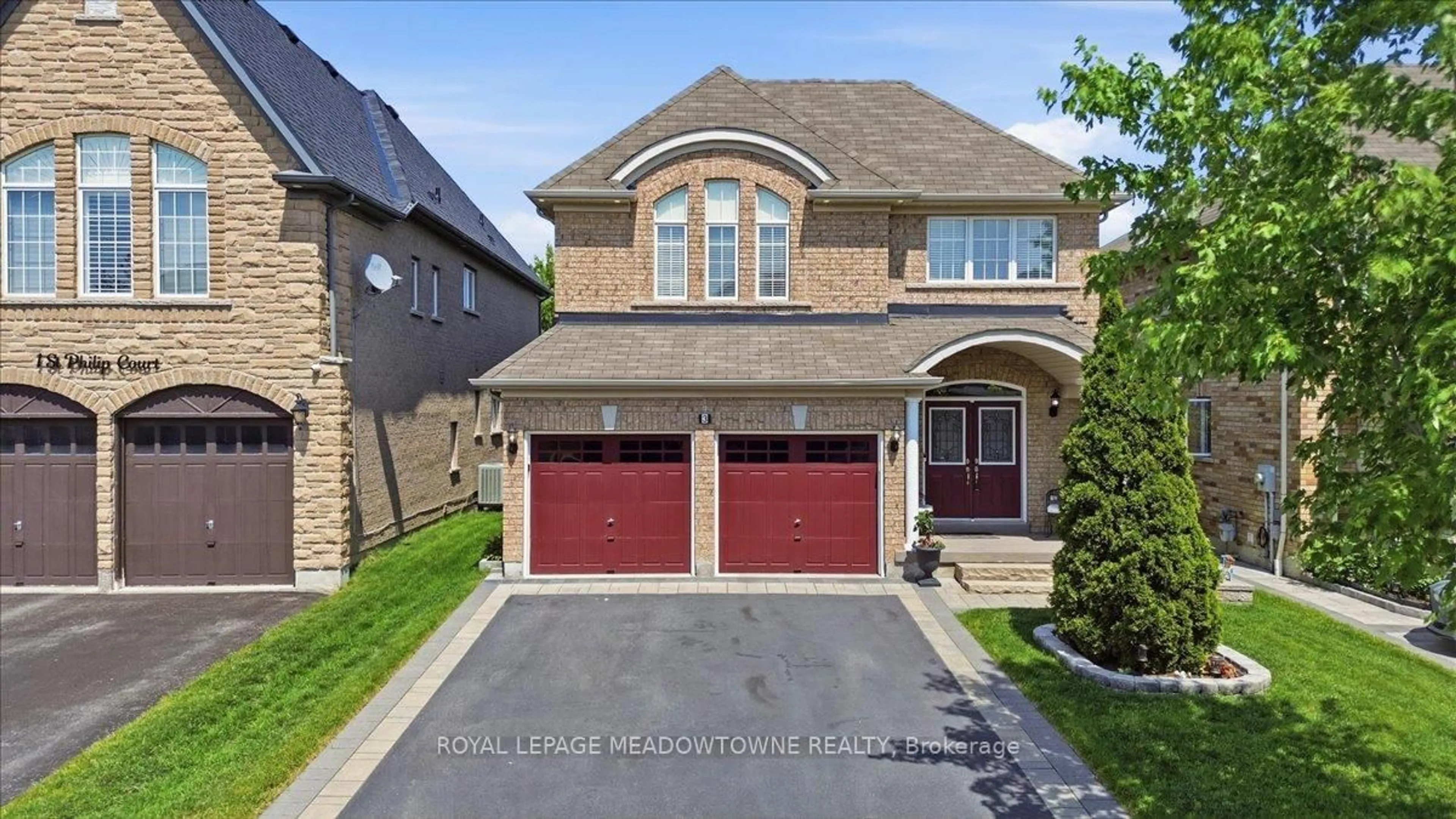 Home with brick exterior material, street for 3 St Phillip Crt, Whitby Ontario L1P 0A5