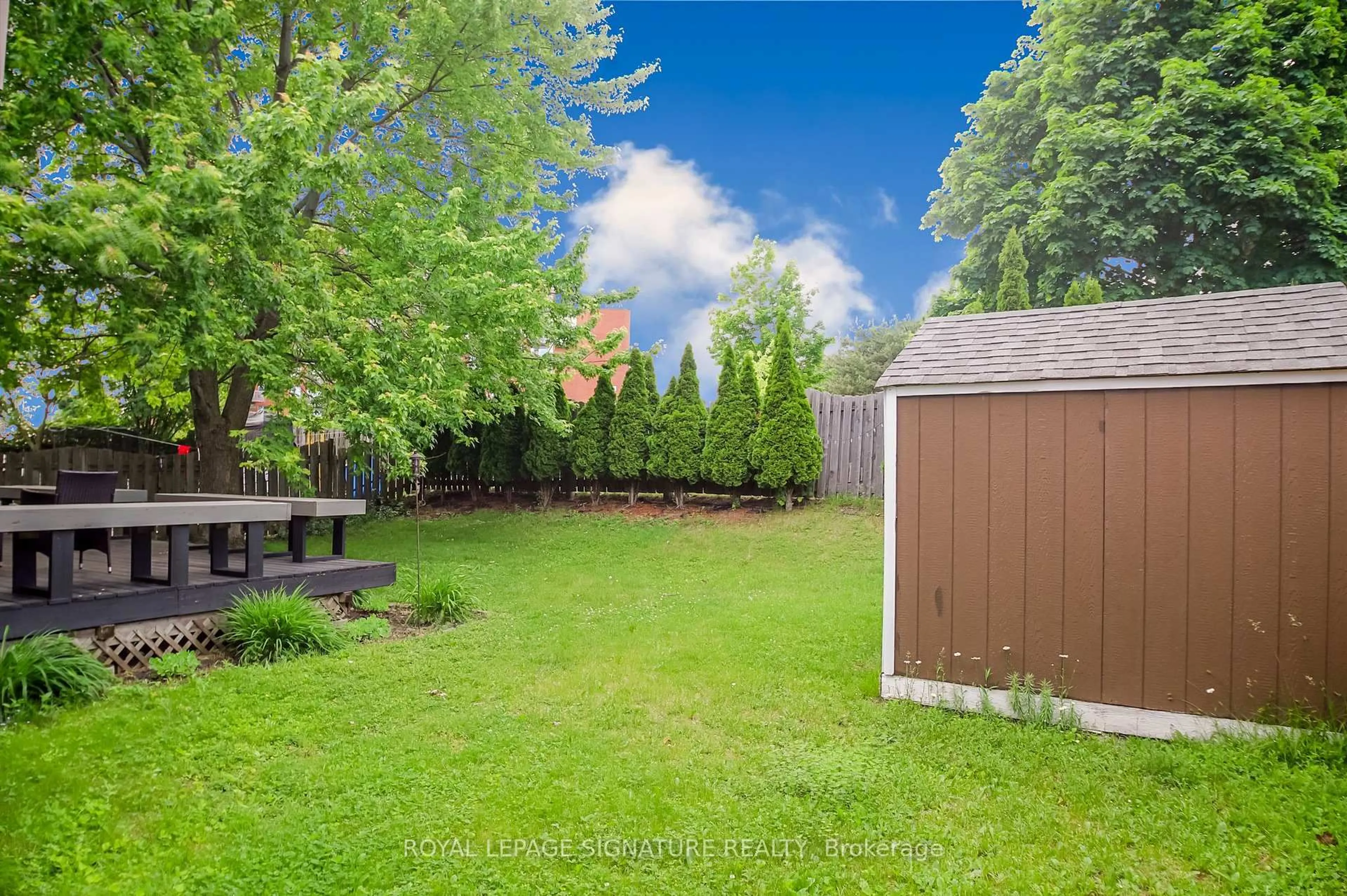 Patio, forest/trees view for 4 Upland Dr, Whitby Ontario L1N 8H5