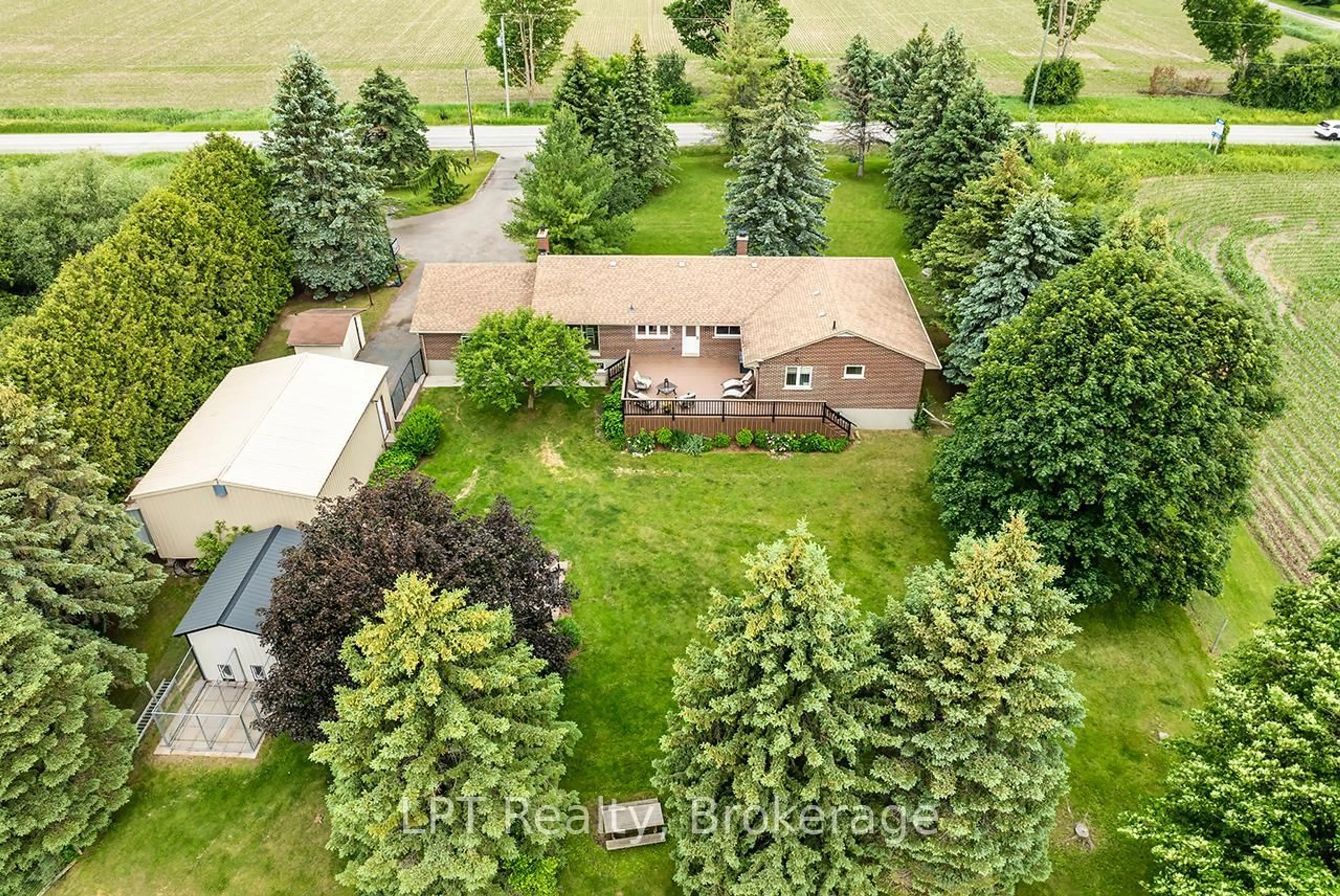 A pic from outside/outdoor area/front of a property/back of a property/a pic from drone, unknown for 1441 Concession Road 6 Rd, Clarington Ontario L0B 1J0