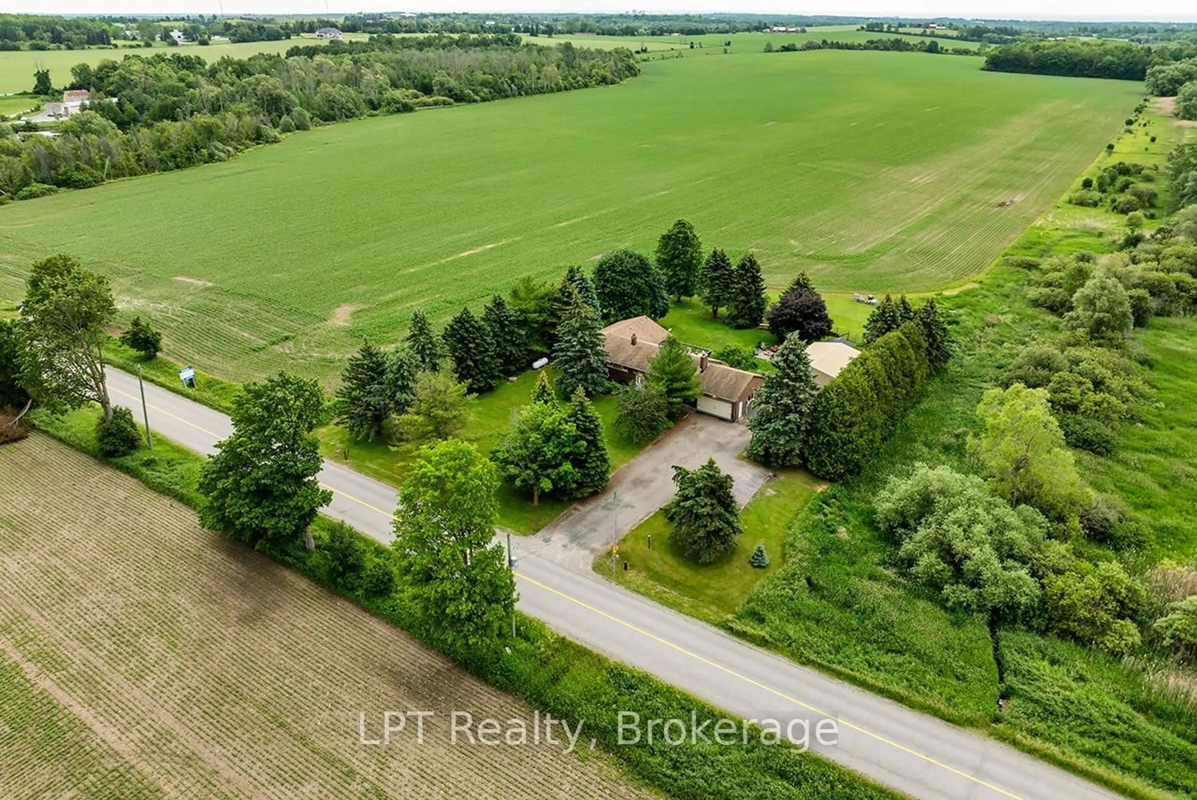 A pic from outside/outdoor area/front of a property/back of a property/a pic from drone, unknown for 1441 Concession Road 6 Rd, Clarington Ontario L0B 1J0