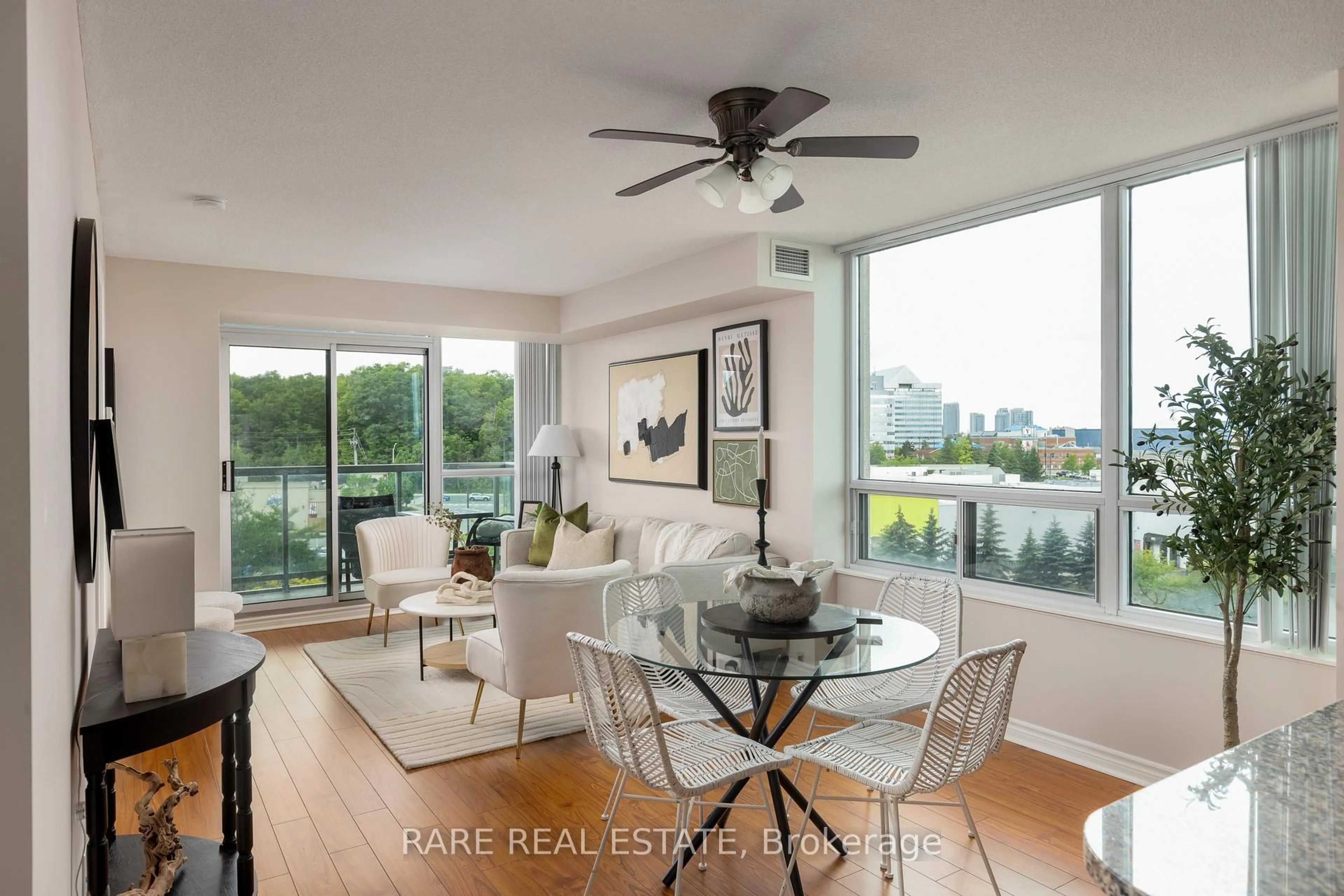 Living room with furniture, unknown for 68 Grangeway Ave #703, Toronto Ontario M1H 0A1