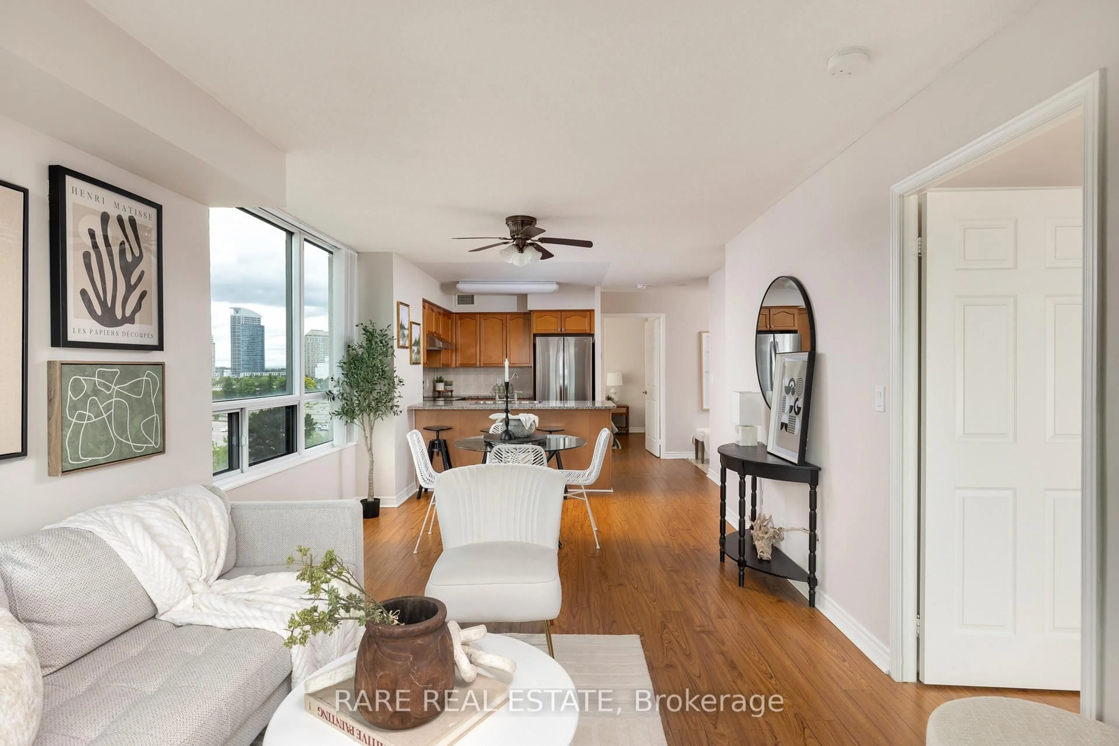 Living room with furniture, unknown for 68 Grangeway Ave #703, Toronto Ontario M1H 0A1
