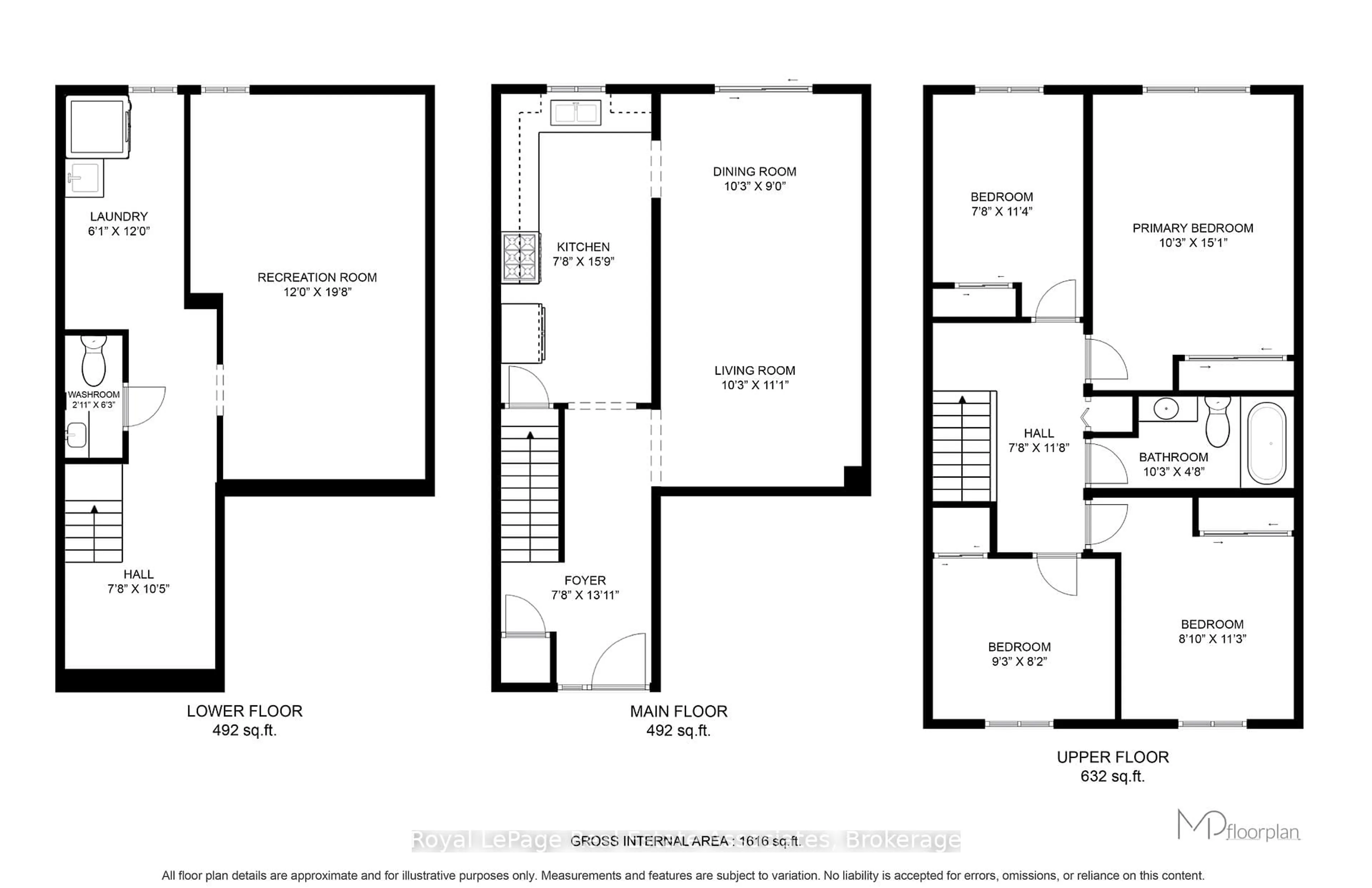 Floor plan for 611 Galahad Dr #86, Oshawa Ontario L1K 1M1