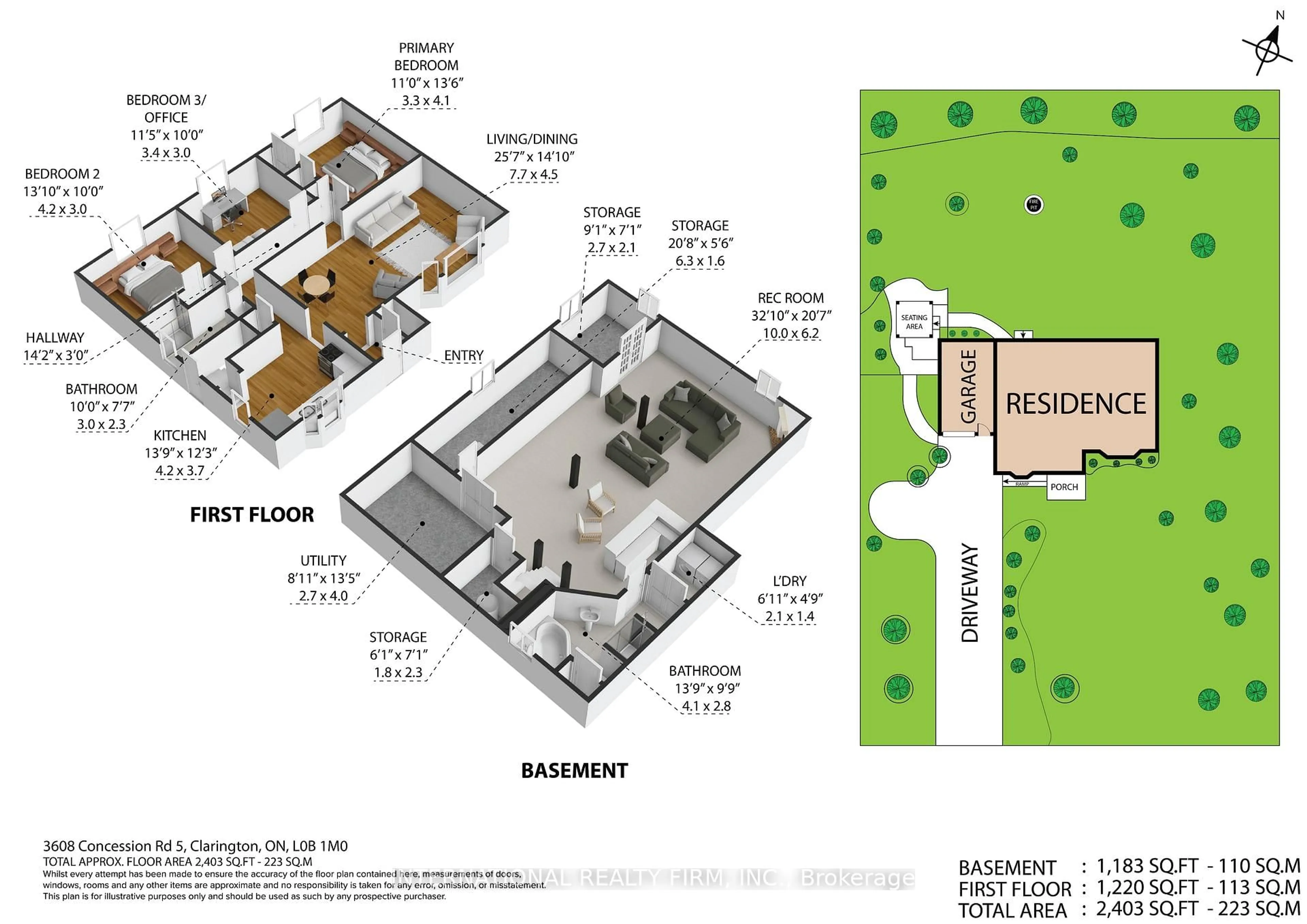 Floor plan for 3608 Concession 5 Rd, Clarington Ontario L0B 1M0