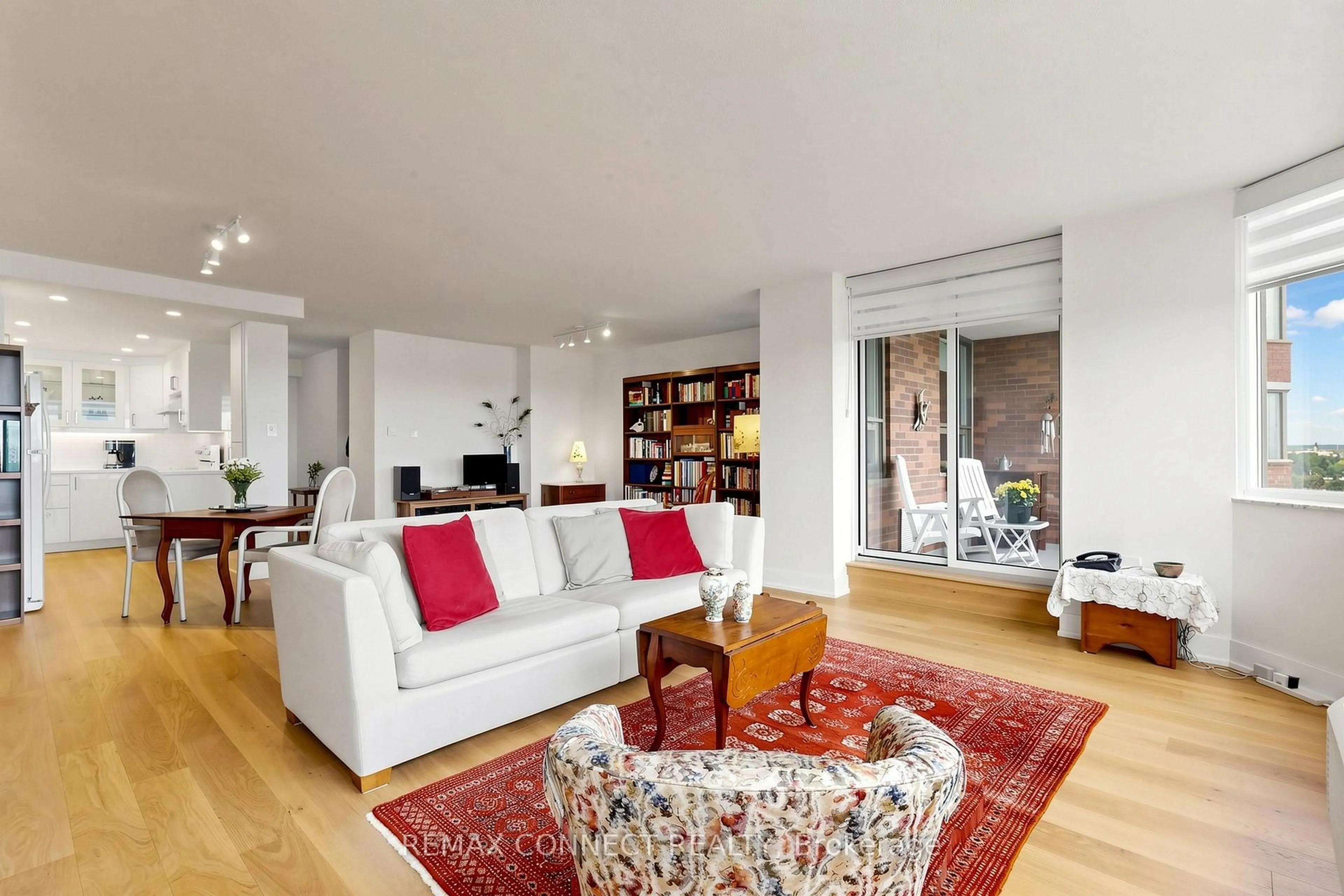Living room with furniture, unknown for 121 Ling Rd #1207, Toronto Ontario M1E 4Y2
