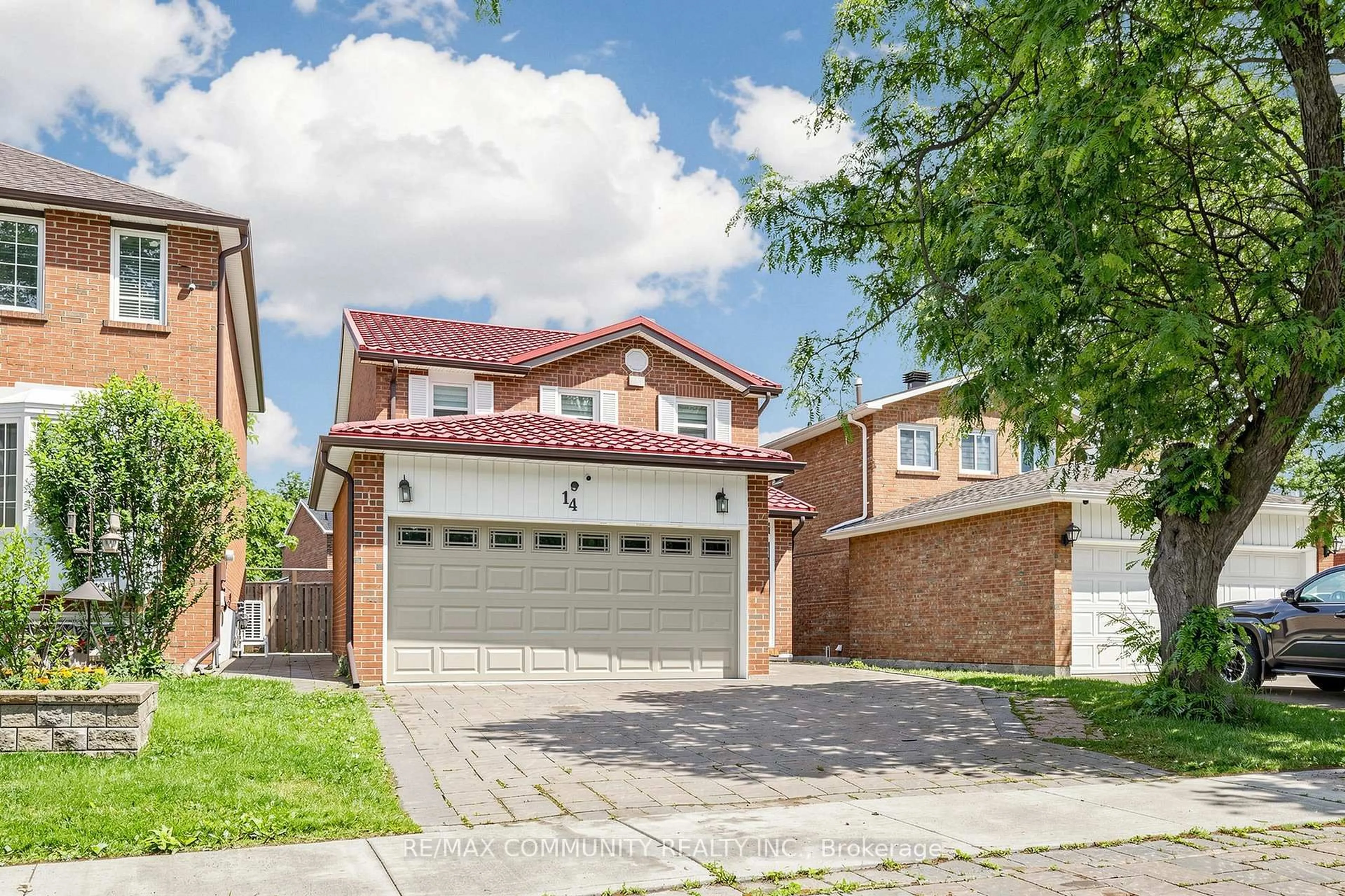 Home with brick exterior material, street for 14 Presidents Crt, Toronto Ontario M1V 3E8