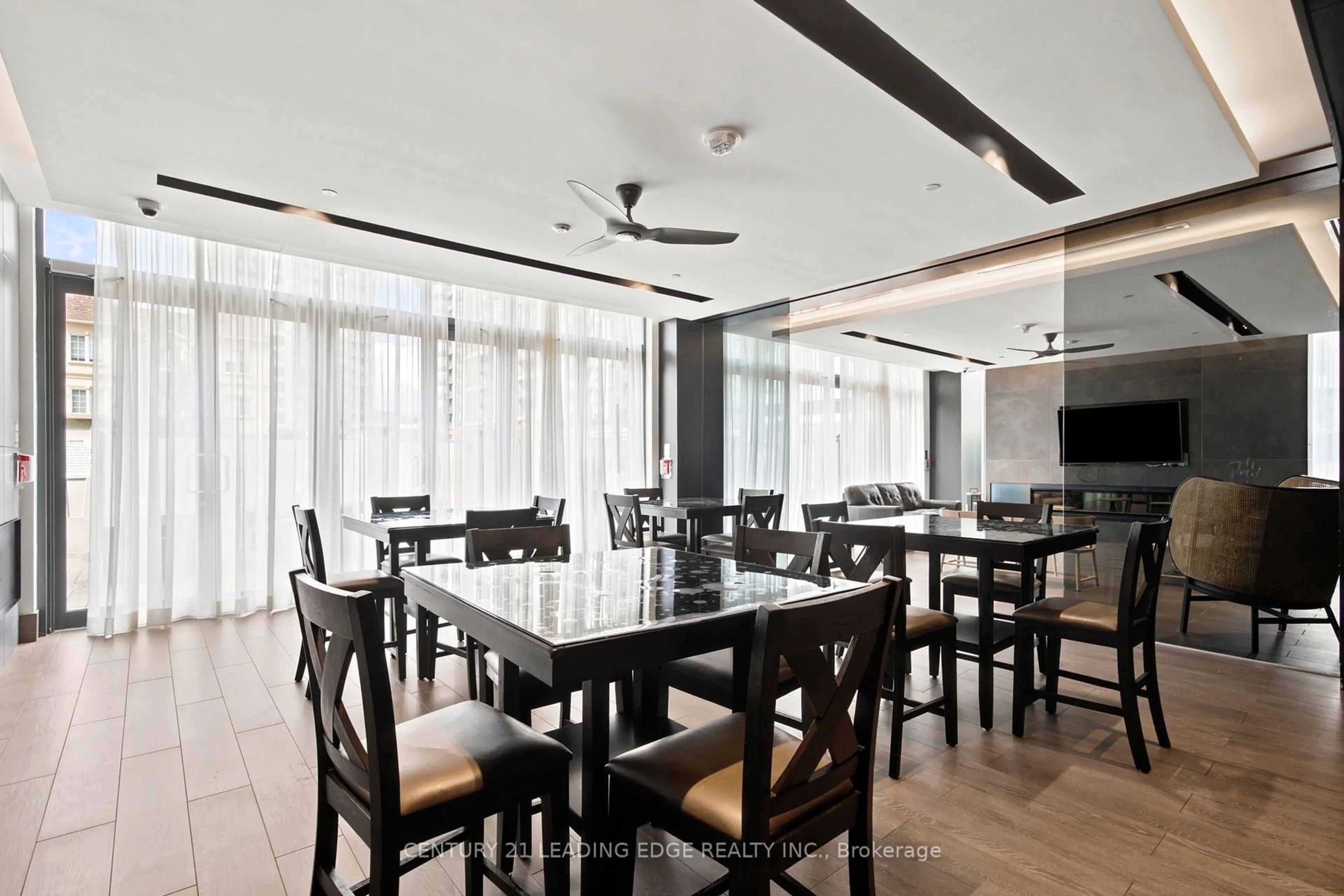 Dining room, wood/laminate floor for 1255 Bayly St #908, Pickering Ontario L1W 0B6