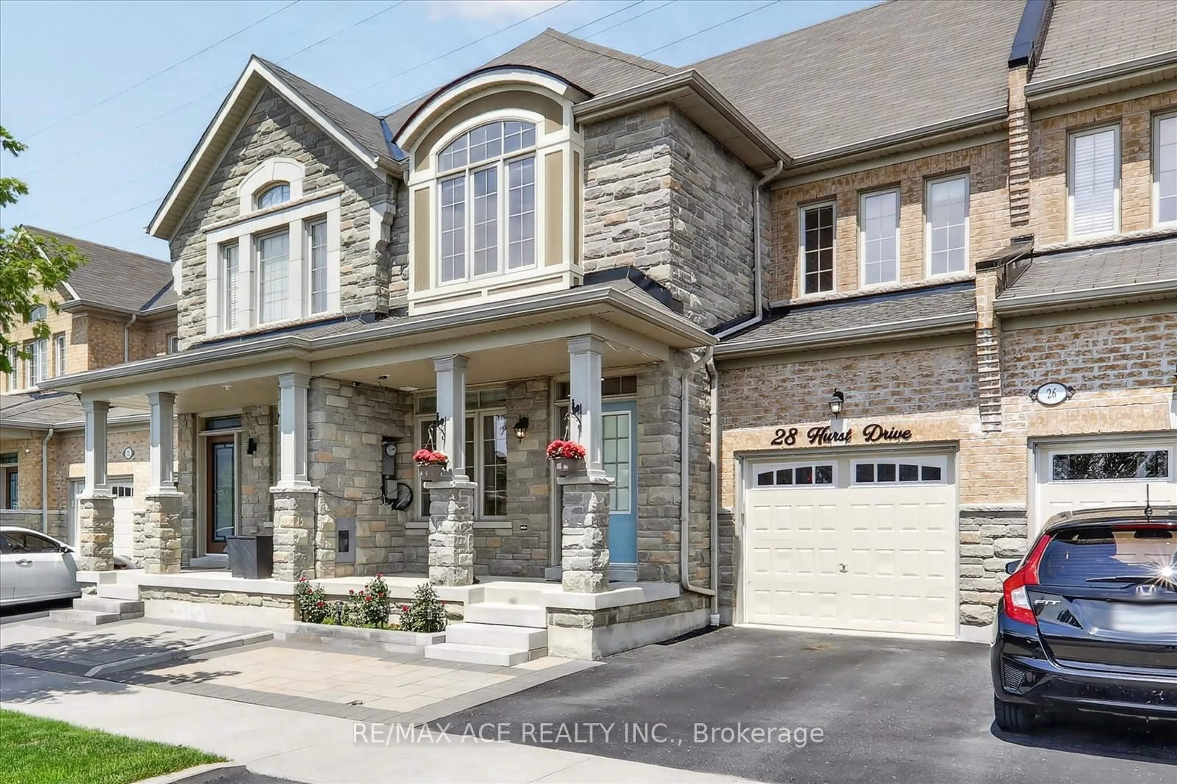 Home with brick exterior material, street for 28 Hurst Dr, Ajax Ontario L1T 0N8