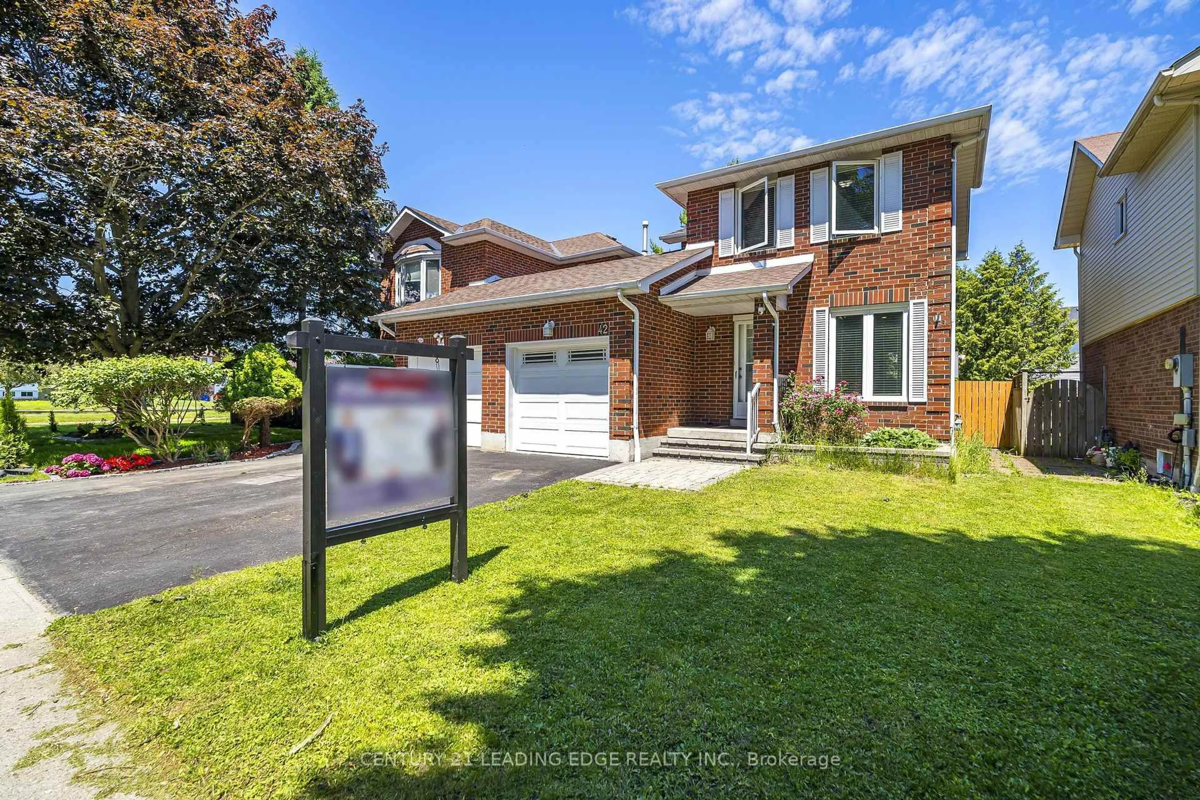 Home with brick exterior material, street for 42 Hewitt Cres, Ajax Ontario L1S 7A4