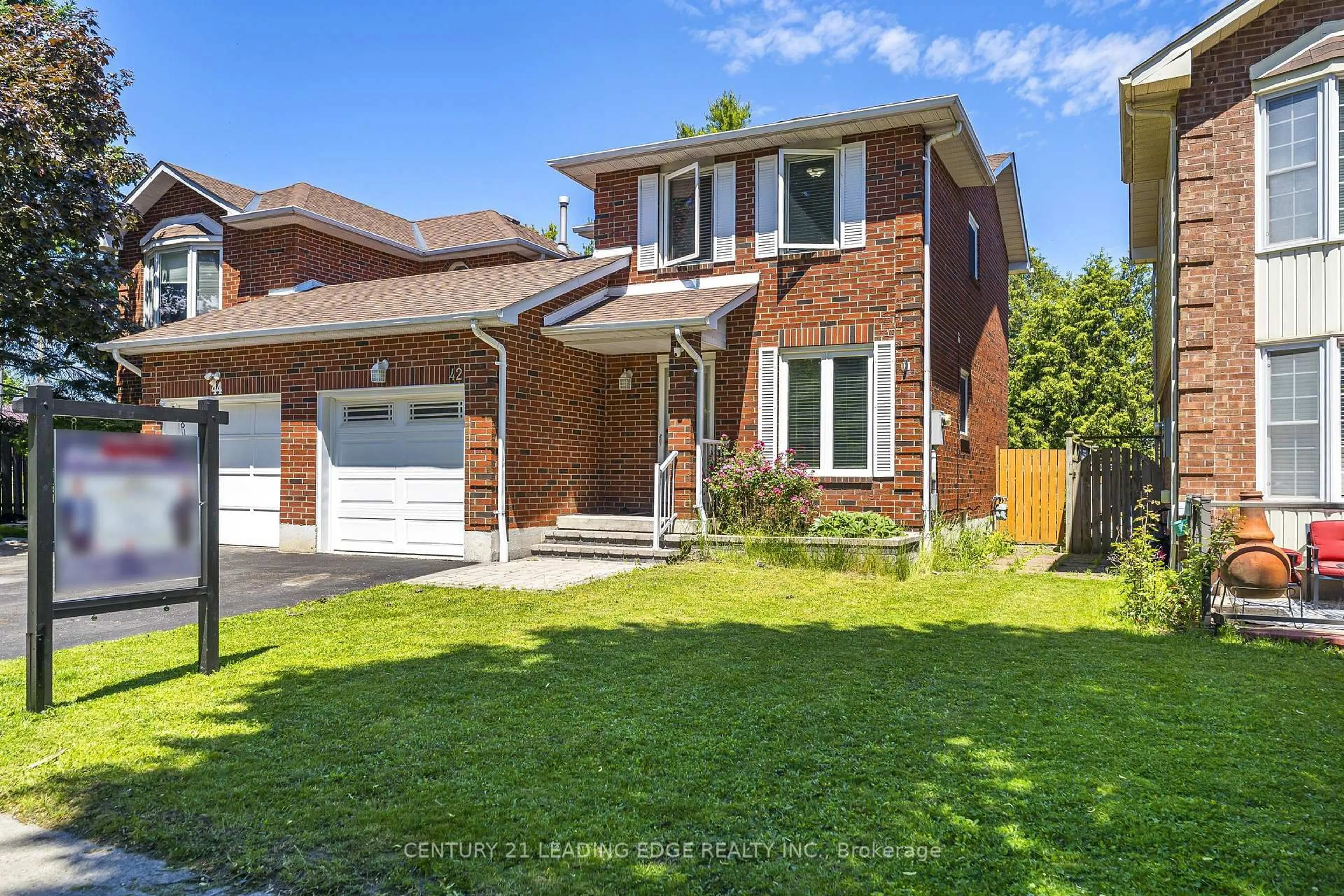 Home with brick exterior material, street for 42 Hewitt Cres, Ajax Ontario L1S 7A4