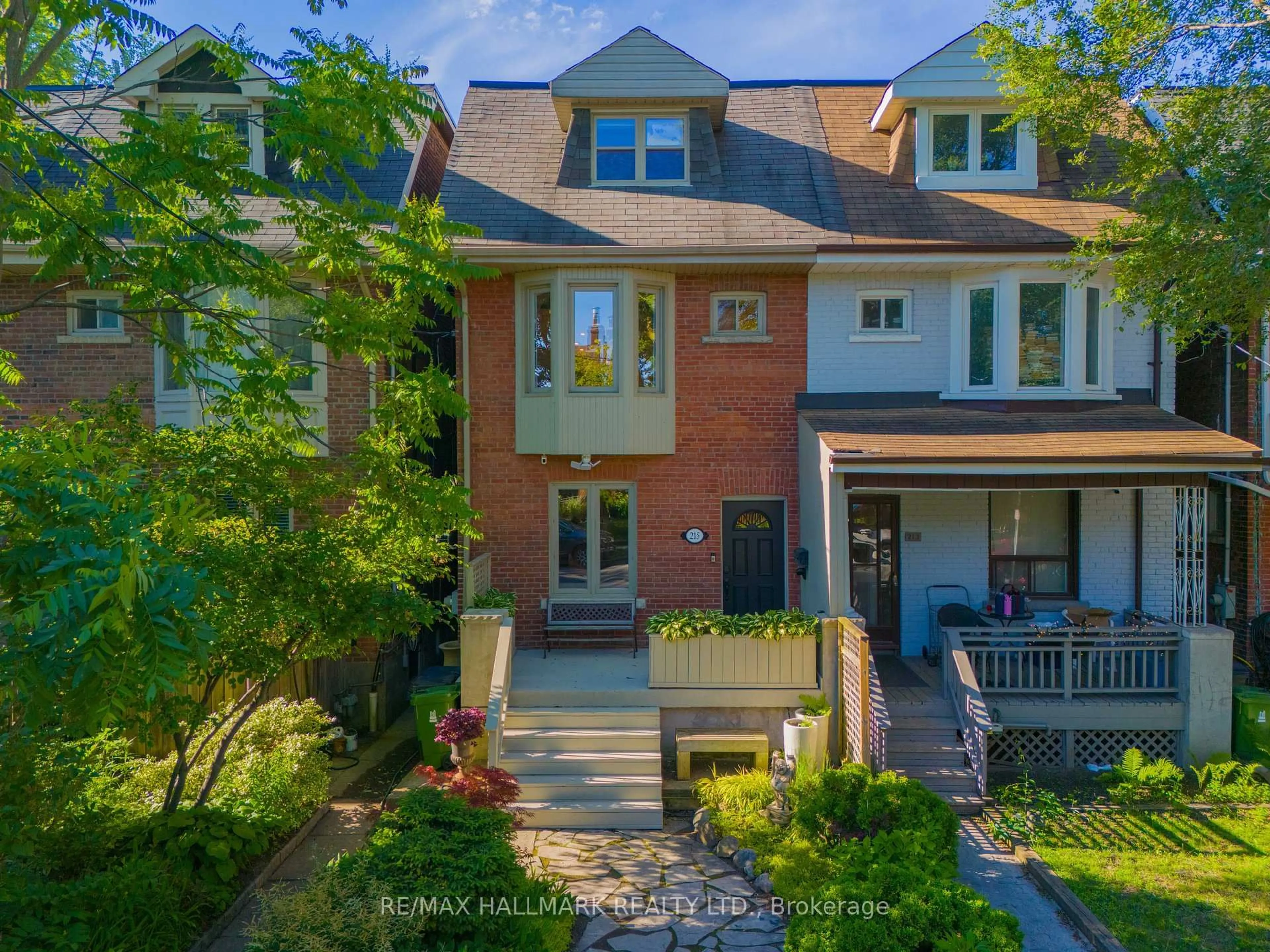 Home with brick exterior material, street for 215 Fulton Ave, Toronto Ontario M4K 1Y4