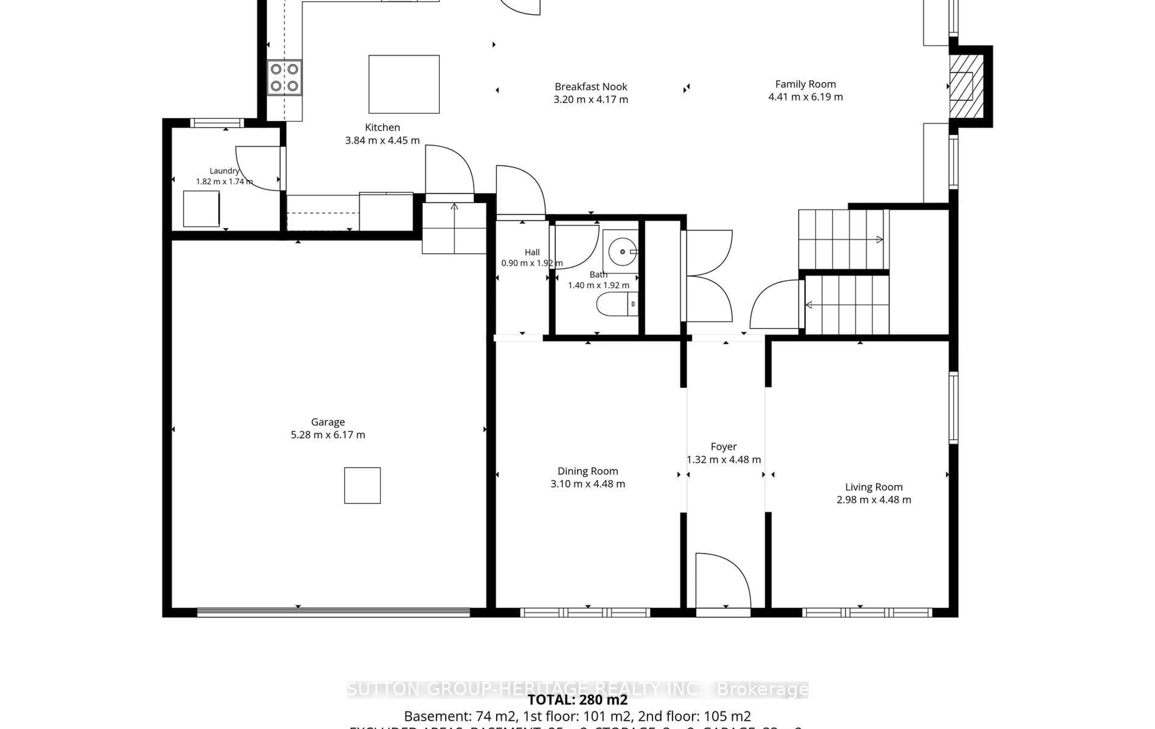 Floor plan for 44 Sabbe Cres, Ajax Ontario L1T 4E3